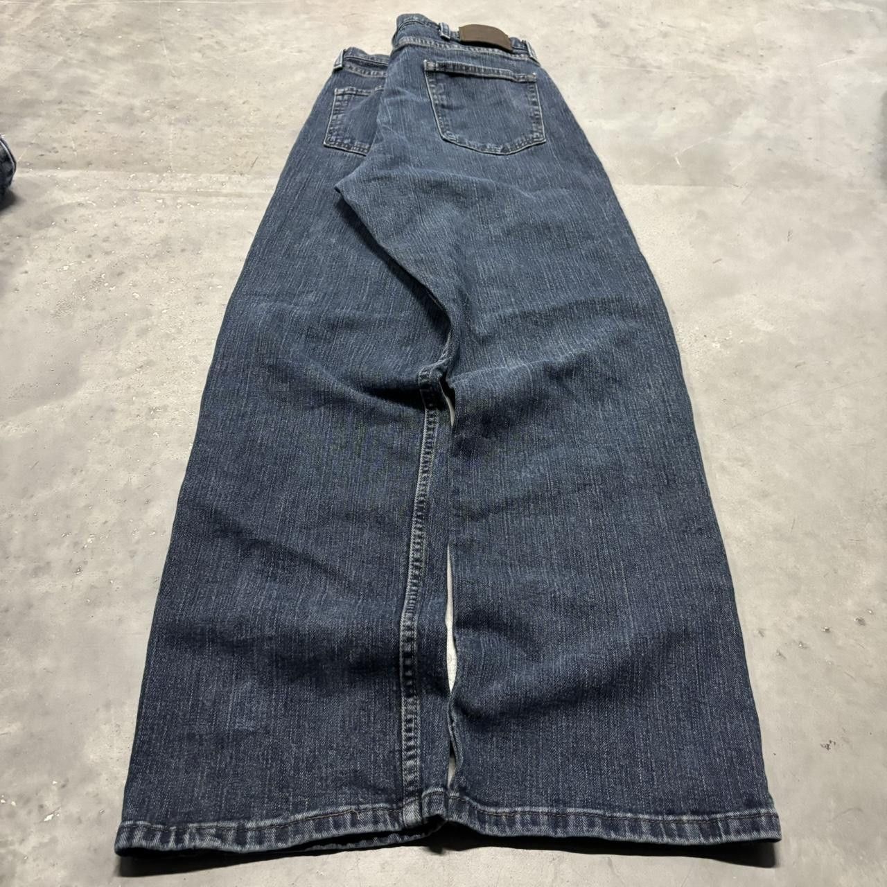 Japanese Brand × Vintage Crazy Vintage Y2K/2000s Grunge Dark Wash Denim Jeans! Size US 34 / EU 50 - 4 Thumbnail