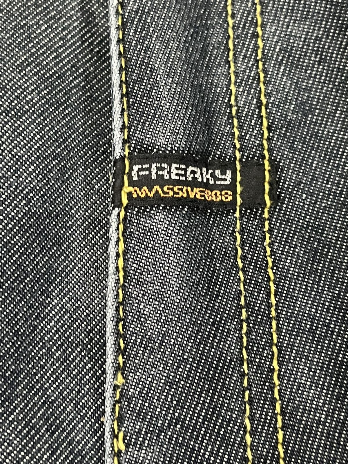 JNCO × Massive Vintage Freaky Massive Bob Baggy Jnco Style Denim Size US 33 - 8 Thumbnail
