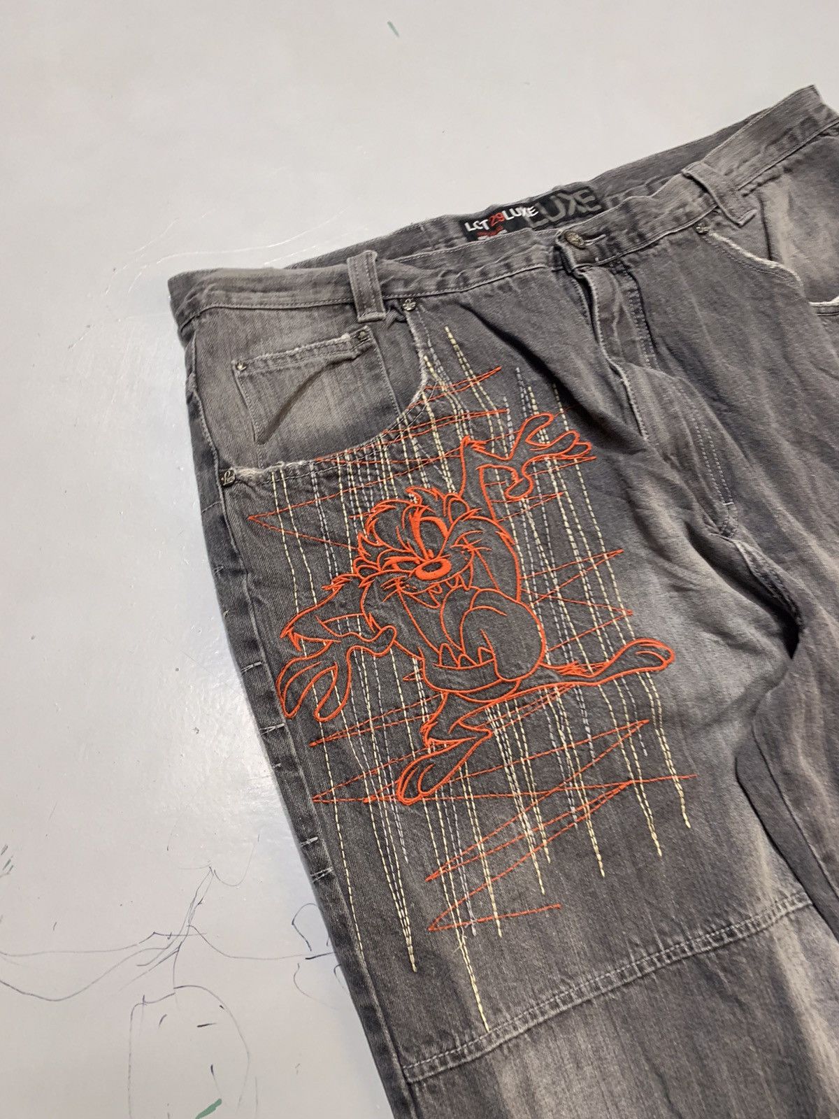 Southpole Rare vintage Y2K spell out embroidered denim Size US 40 / EU 56 - 4 Thumbnail