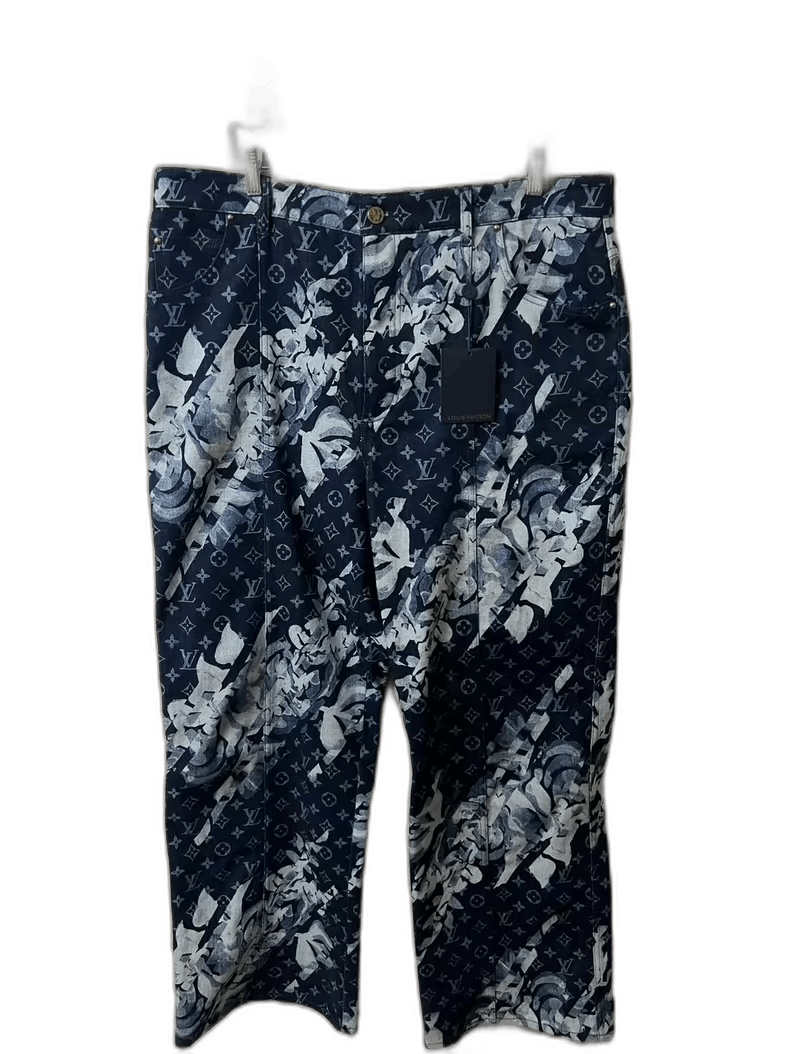 Louis Vuitton Louis Vuitton Tie-Dye Denim Pants Size 40 Size US 40 / EU 56 - 1 Thumbnail