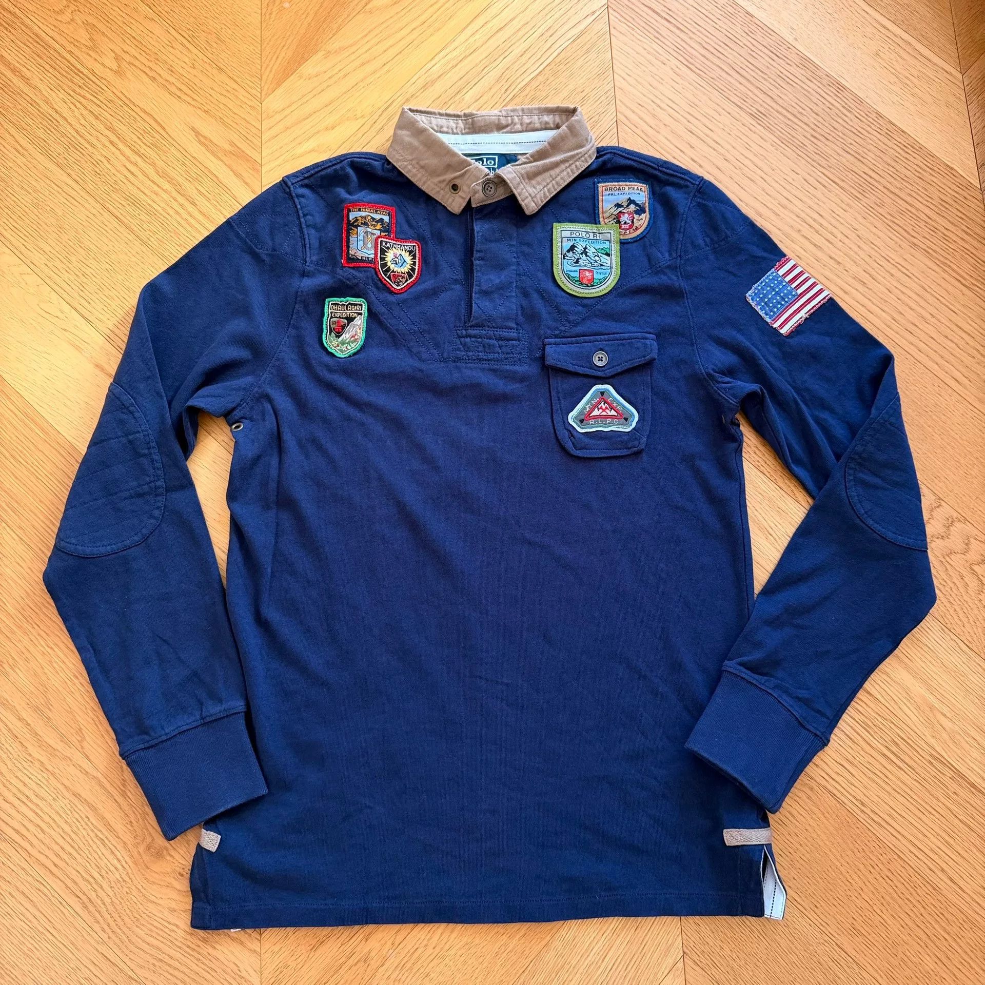 RLX Ralph Lauren Retro Embroidered Long Sleeve Shirt Size US L / EU 52-54 / 3 - 1 Thumbnail