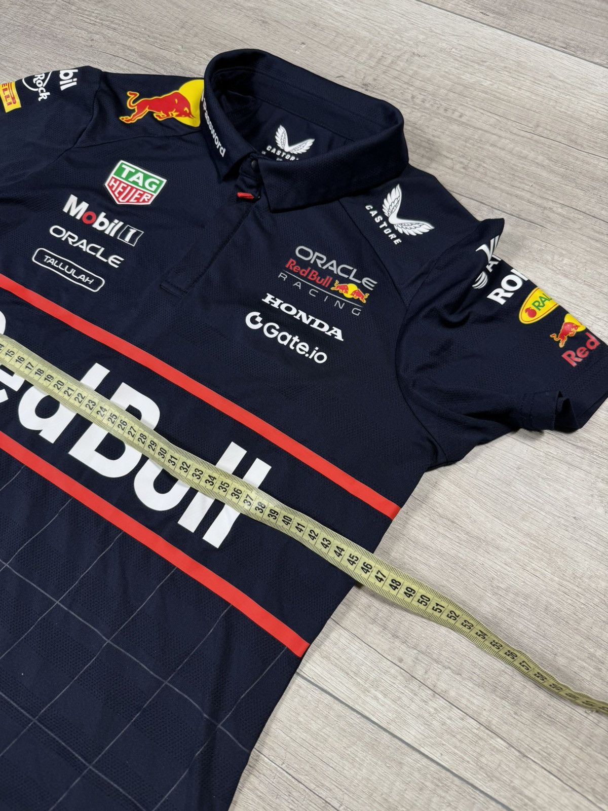 Red Bull 2025 Oracle Red Bull Honda Racing Mobil 1 Team Castore Polo Size M / US 6-8 / IT 42-44 - 7 Thumbnail