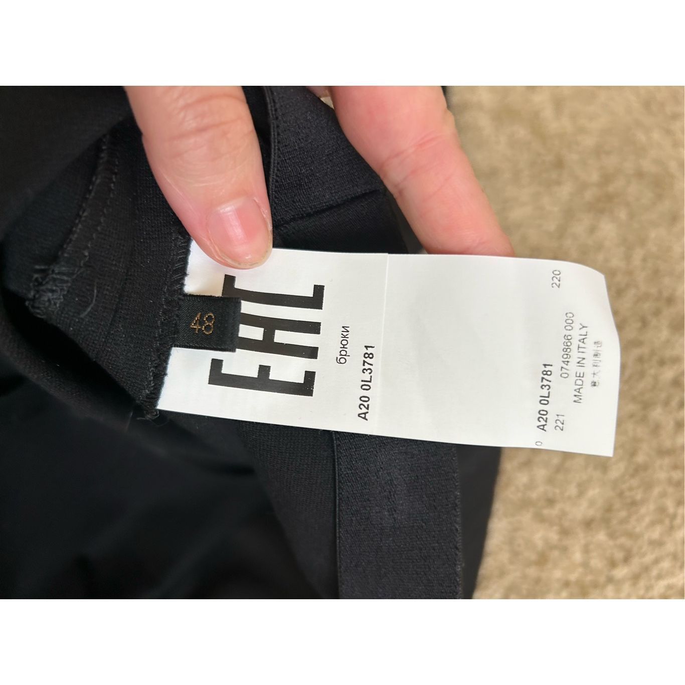 Les Copains LES COPAINS High Rise Ponte Knit Slim Casual Pants Black Siz Size 34" / US 12 / IT 48 - 6 Thumbnail