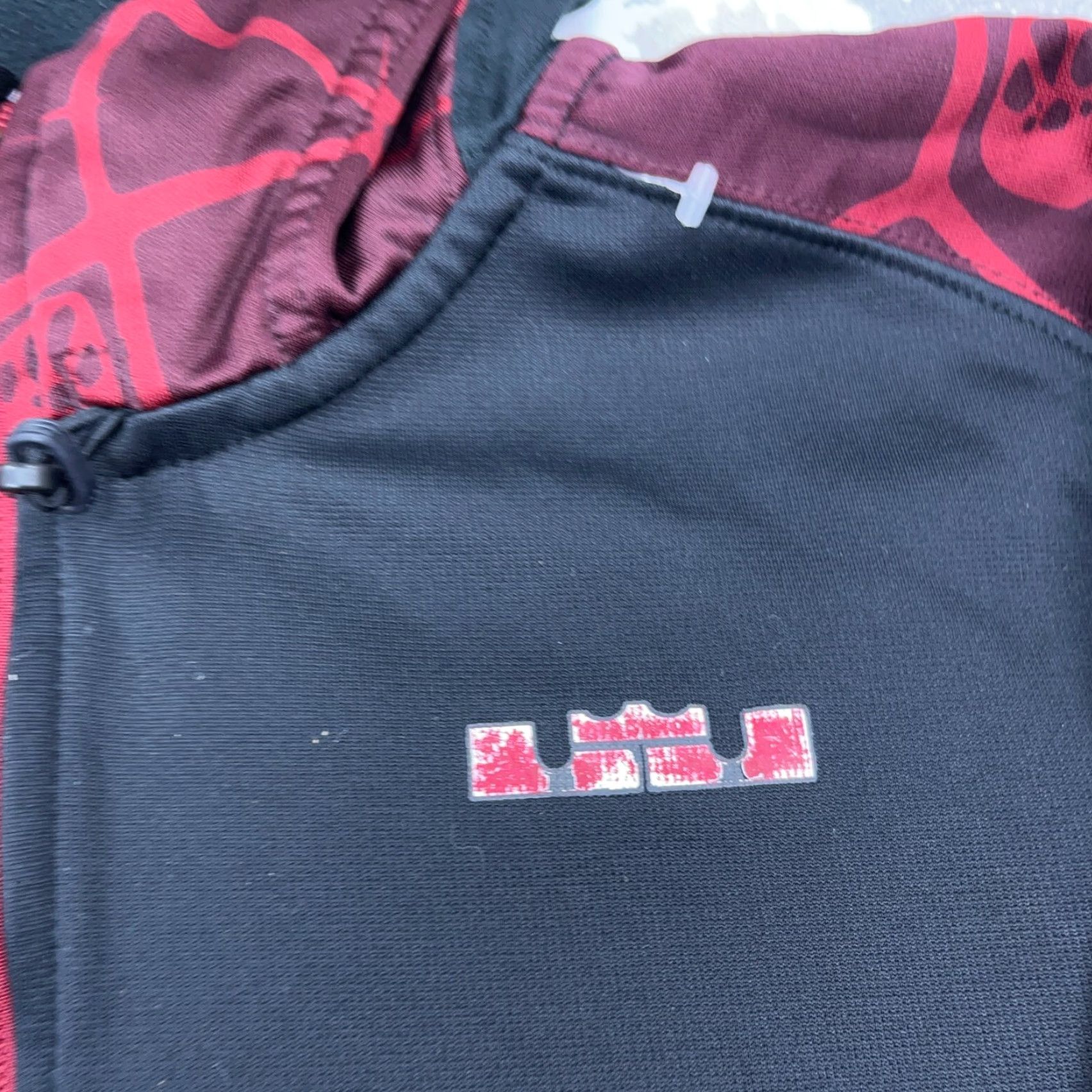 Nike Nike Hoodie Men Medium Black Red Lebron James Track Jacket Nike Therma Fit LBJ Hoodie Geometric Logo Sports Modern Hipster Size US M / EU 48-50 / 2 - 3 Thumbnail