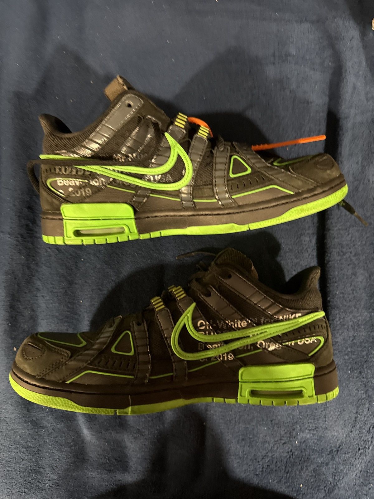 Nike × Off-White Nike Air Rubber Dunk Low Off White Green Strike Size US 11.5 / EU 44-45 - 1 Thumbnail