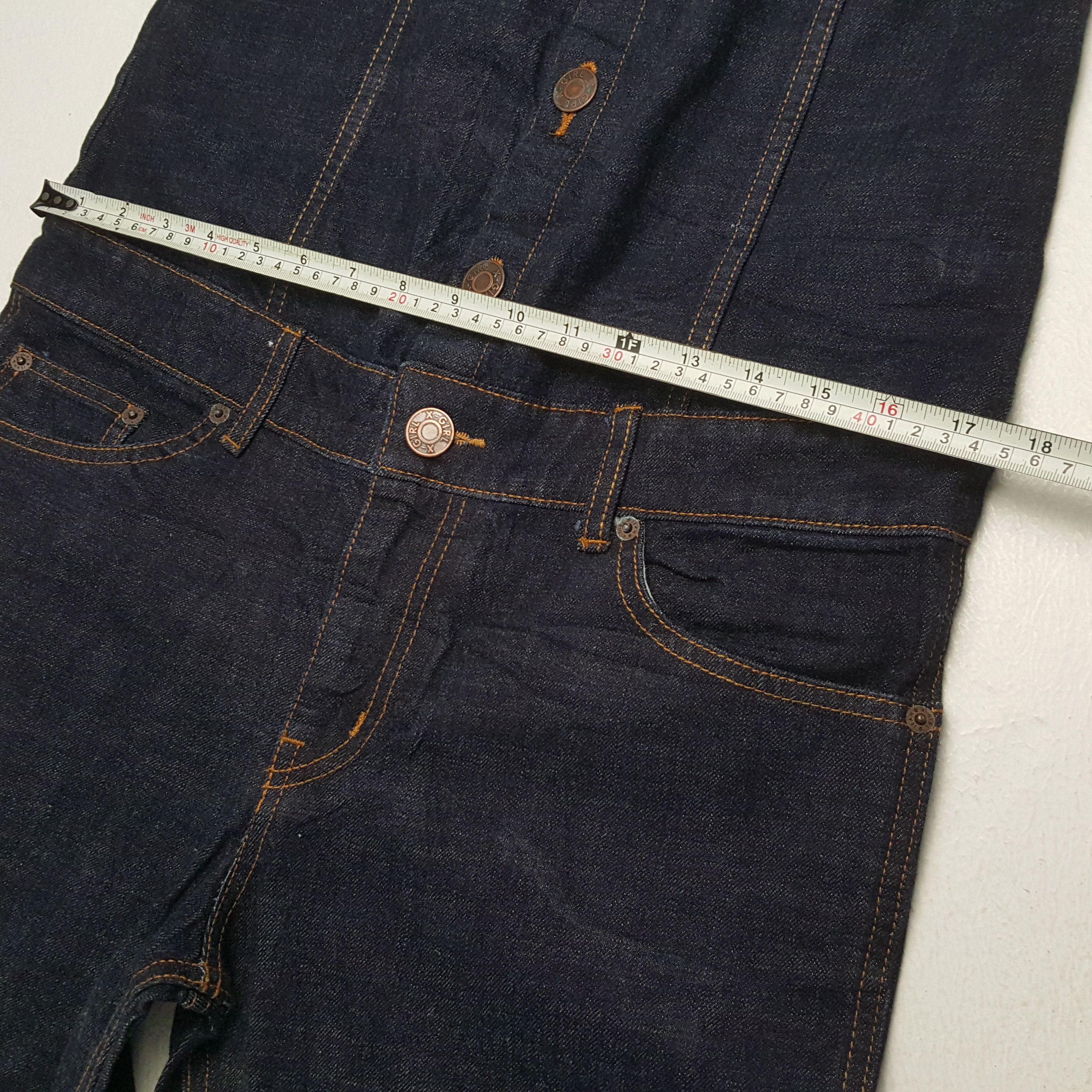 Vintage X-GIRL Japanese Streetwear Fashion Style Overall Jeans Size 36" / US 14 / IT 50 - 9 Thumbnail