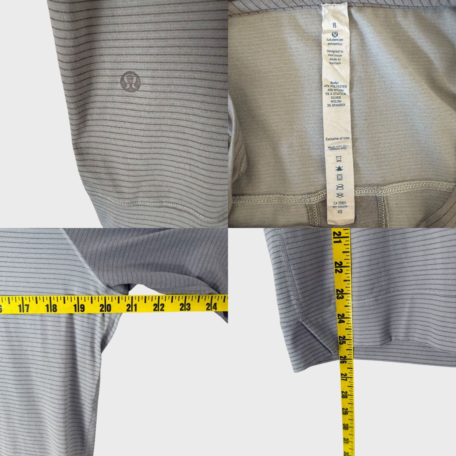 Lululemon Lululemon Runamuck Henley Pullover Gray Women Size 8 Athletic Long-Sleeve Top Size M / US 6-8 / IT 42-44 - 8 Thumbnail