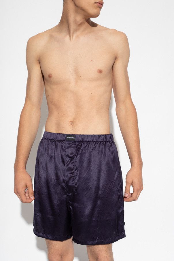 Balenciaga o1mt1gz1024 Pyjama Shorts in Dark Navy Size US 30 / EU 46 - 2 Thumbnail