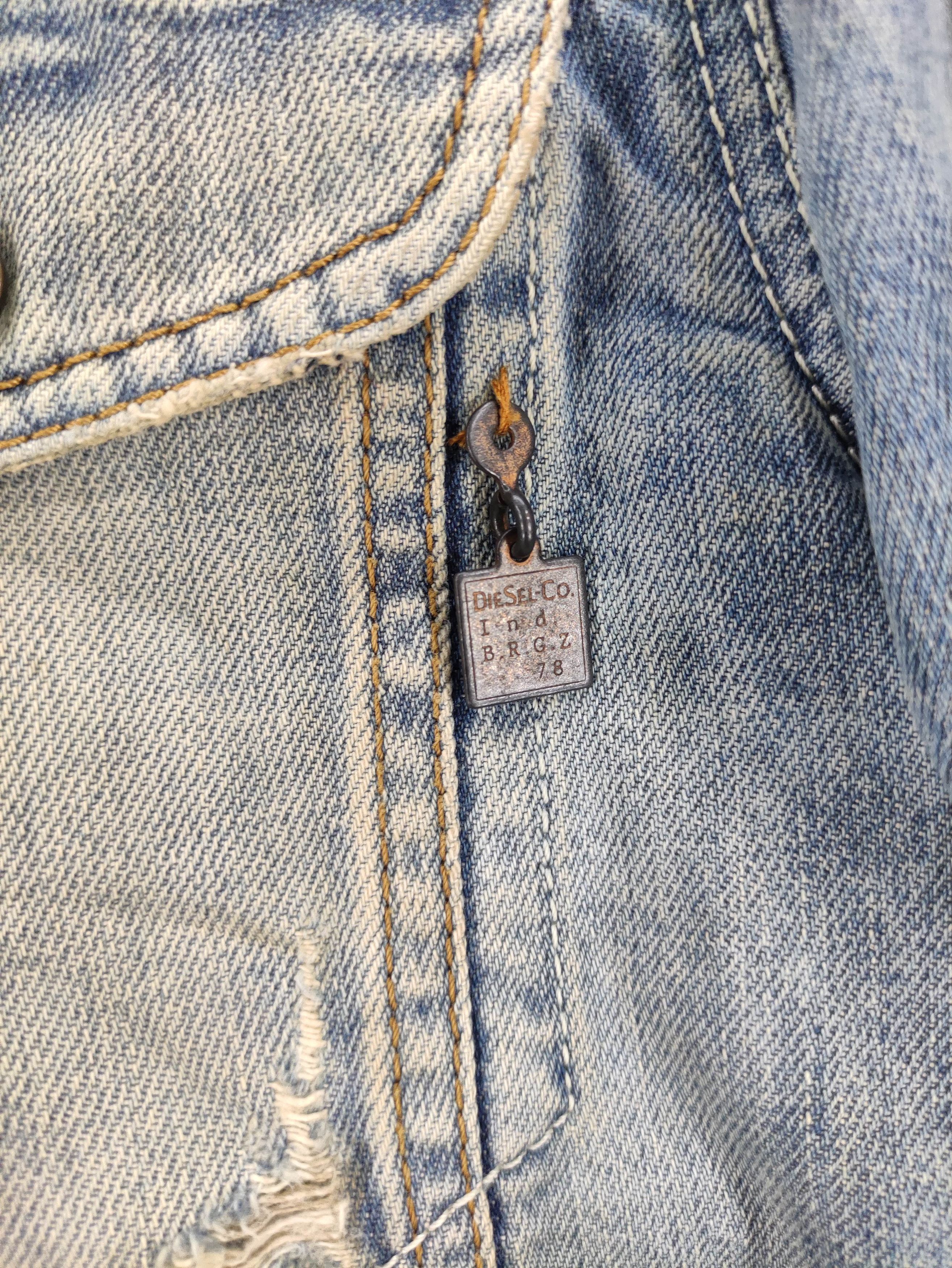 Diesel Vintage Diesel Distressed Denim Jacket Size US M / EU 48-50 / 2 - 5 Thumbnail