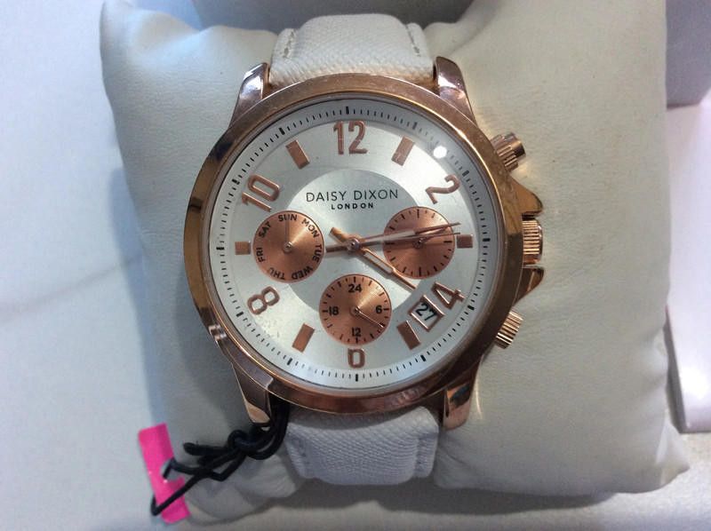 Designer Daisy Dixon Ladies white dial leather strap watch Size ONE SIZE - 2 Thumbnail