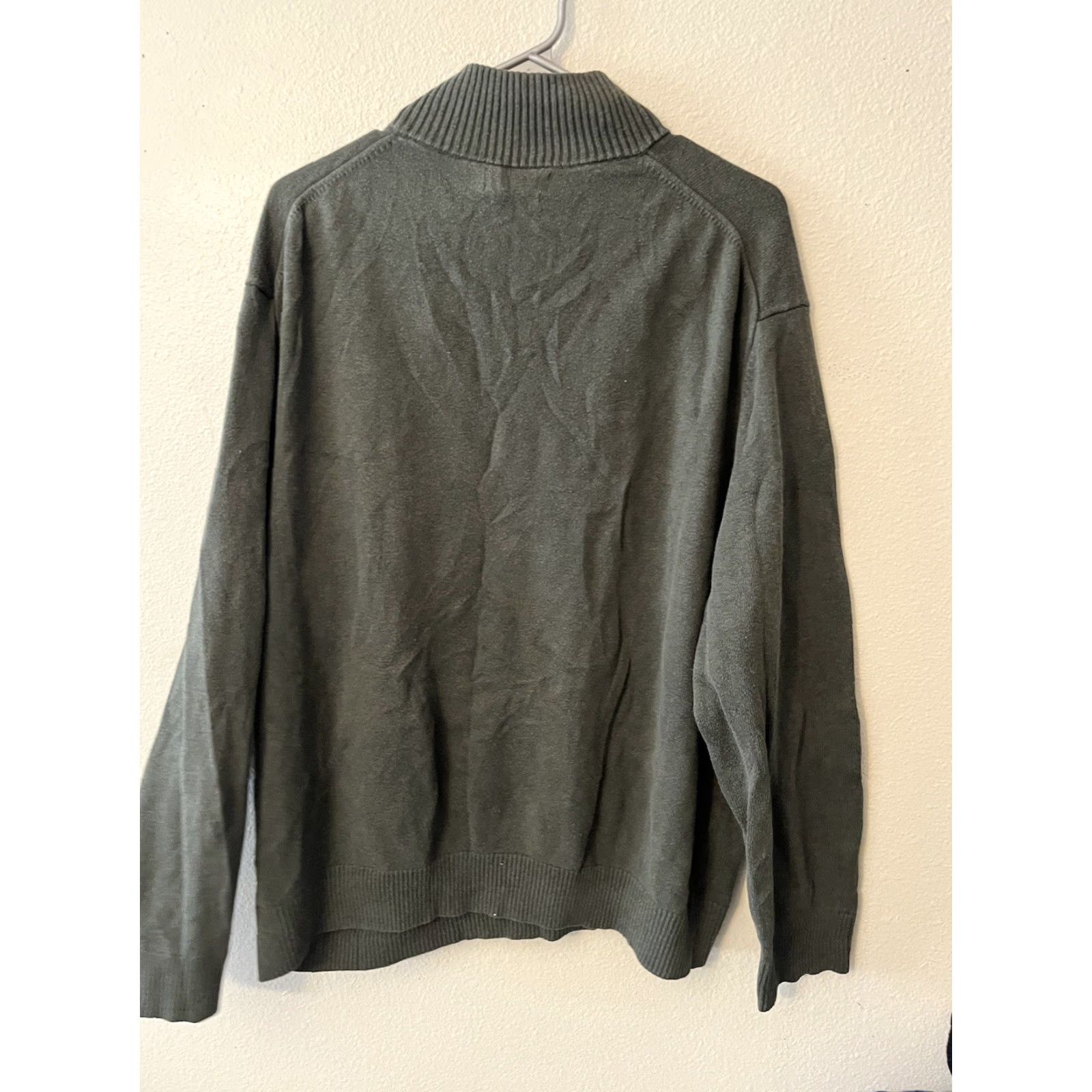 Nautica Nautica Sweater Pullover 2XL Gray Solid 1/4 Zip Mens Knit Style Long Sleeve Size US XXL / EU 58 / 5 - 3 Thumbnail