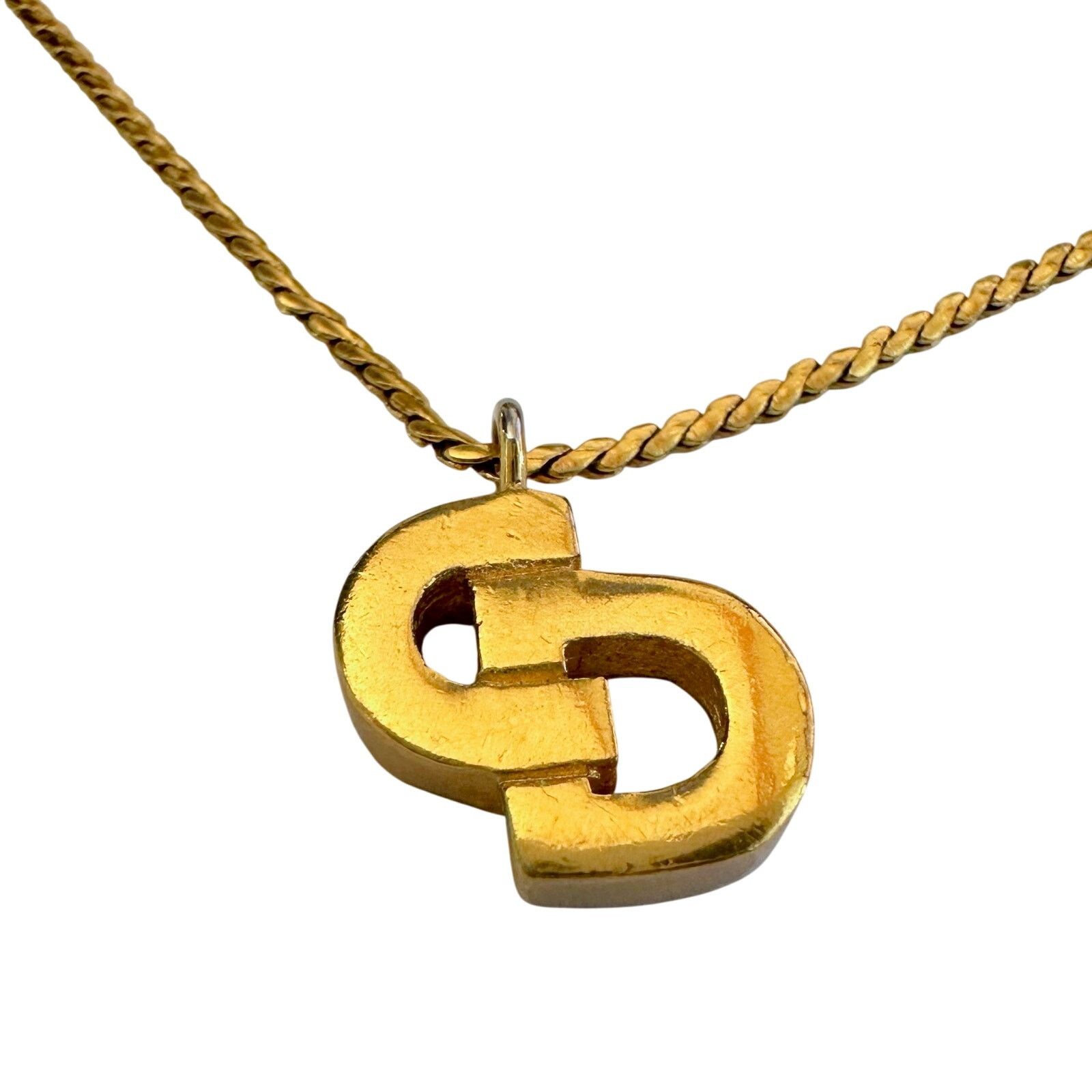 Dior Christian Dior Offset CD Initial Necklace Size ONE SIZE - 1 Thumbnail