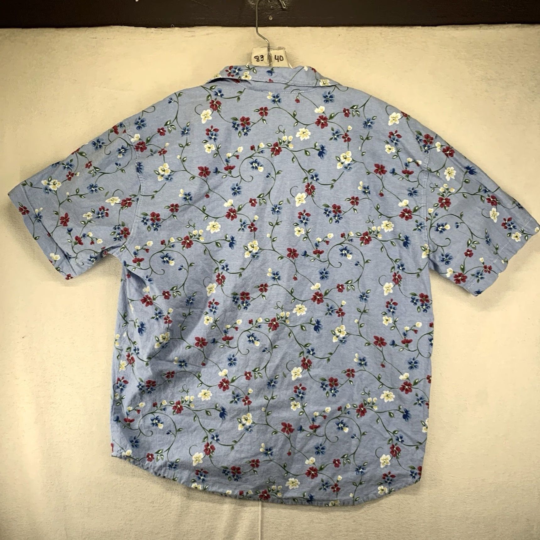 Vintage Vintage 90s Women's Button Up Large Top All Cotton Metal Button Pocket W/Shorts Size L / US 10 / IT 46 - 3 Thumbnail