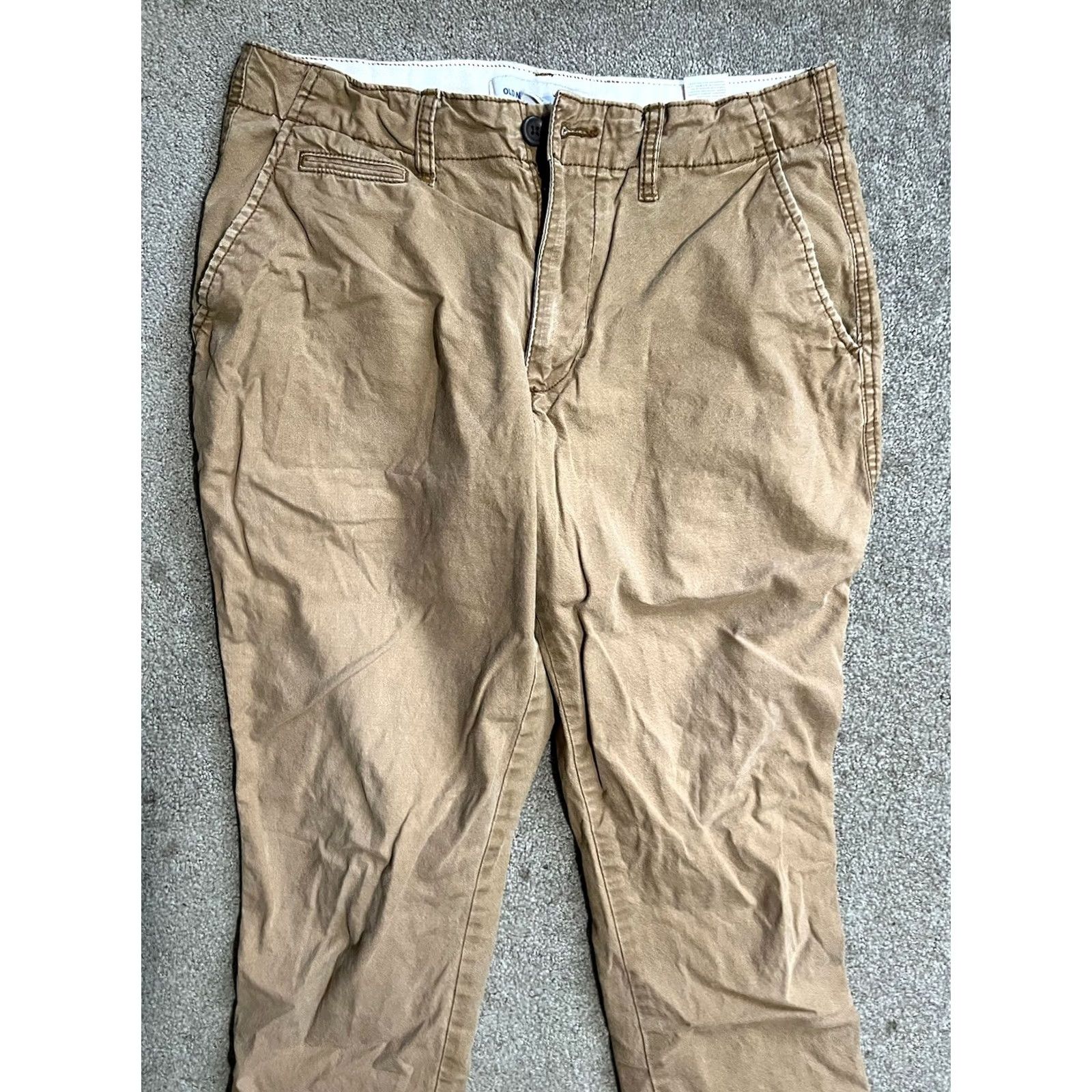 Old Navy Old Navy Chino Pant Straight Solid Beige Men 30x30 Lived In Chino Style Casual Workwear Pants Mens Size US 30 / EU 46 - 2 Thumbnail