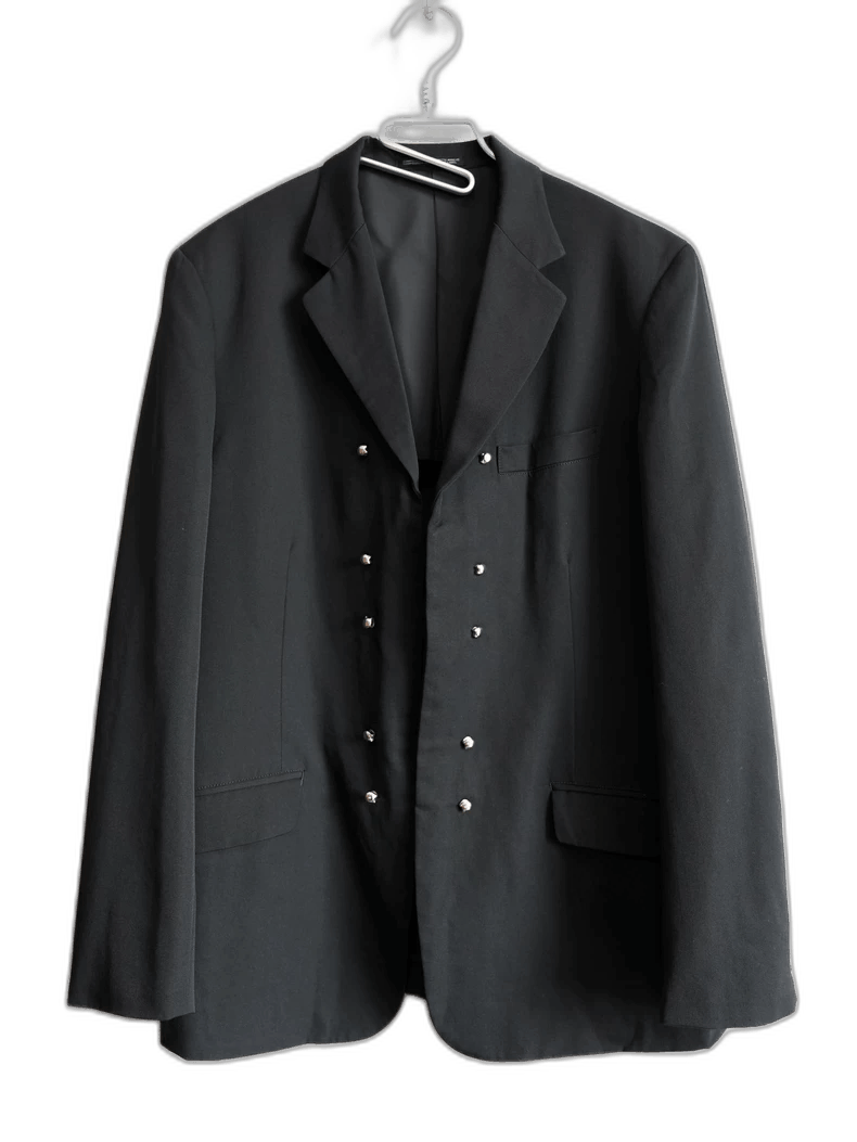 Yohji Yamamoto yohji yamamoto black double-breasted jacket Size US M / EU 48-50 / 2 - 1 Thumbnail