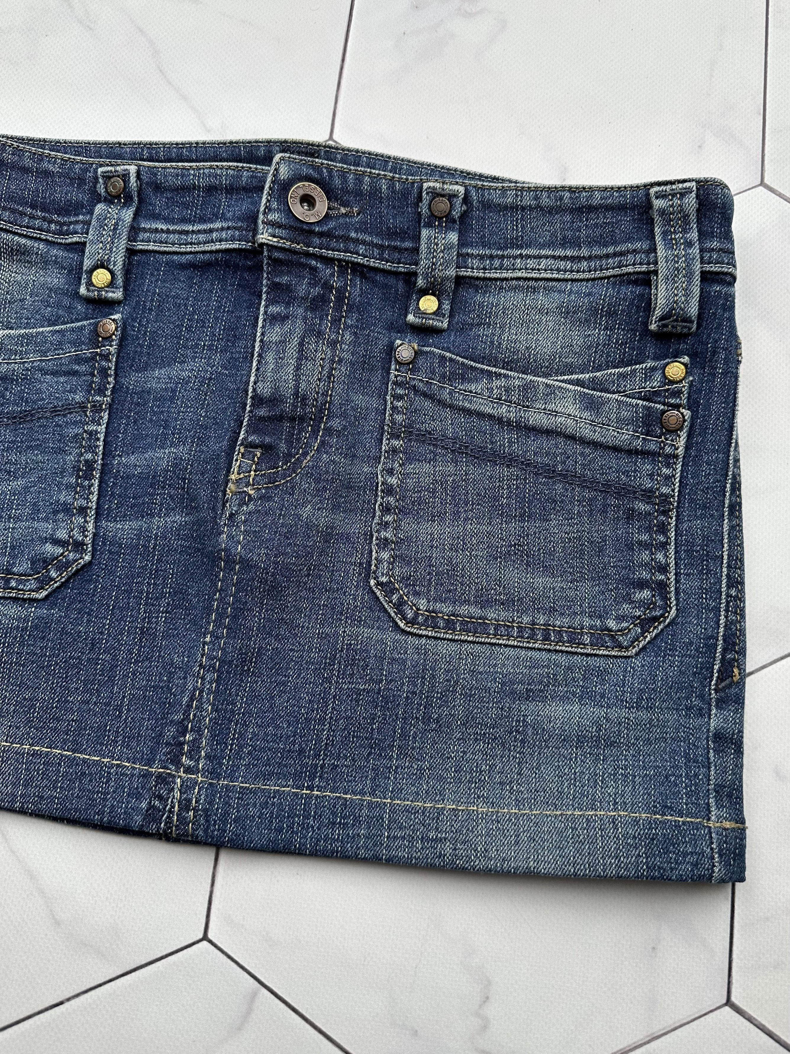 Diesel Diesel Vintage Mini Skirt (B113) Size 29" - 3 Thumbnail