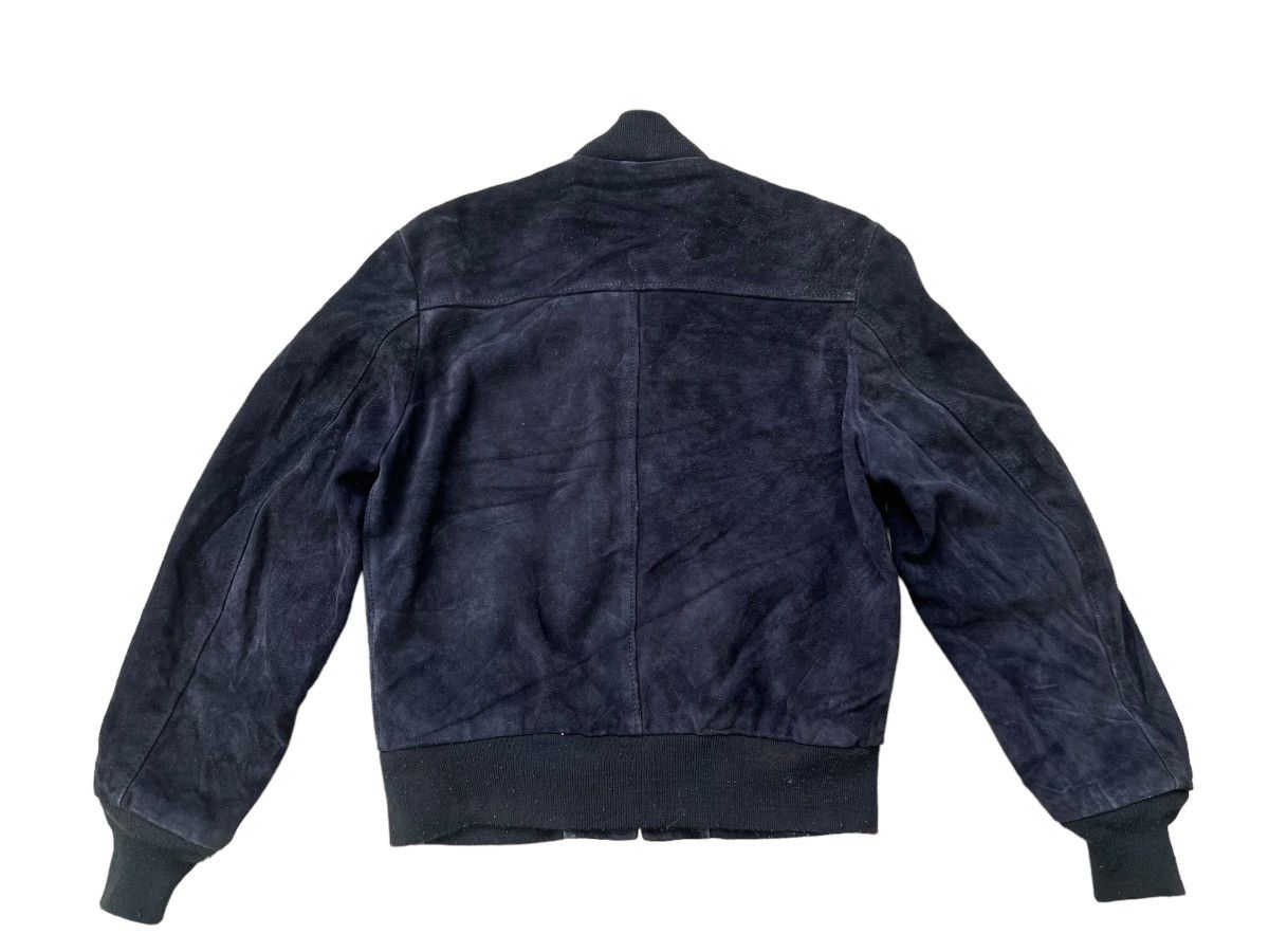 80s Schott suede leather bomber jkt 80s Schott N.Y.C. Patina Black