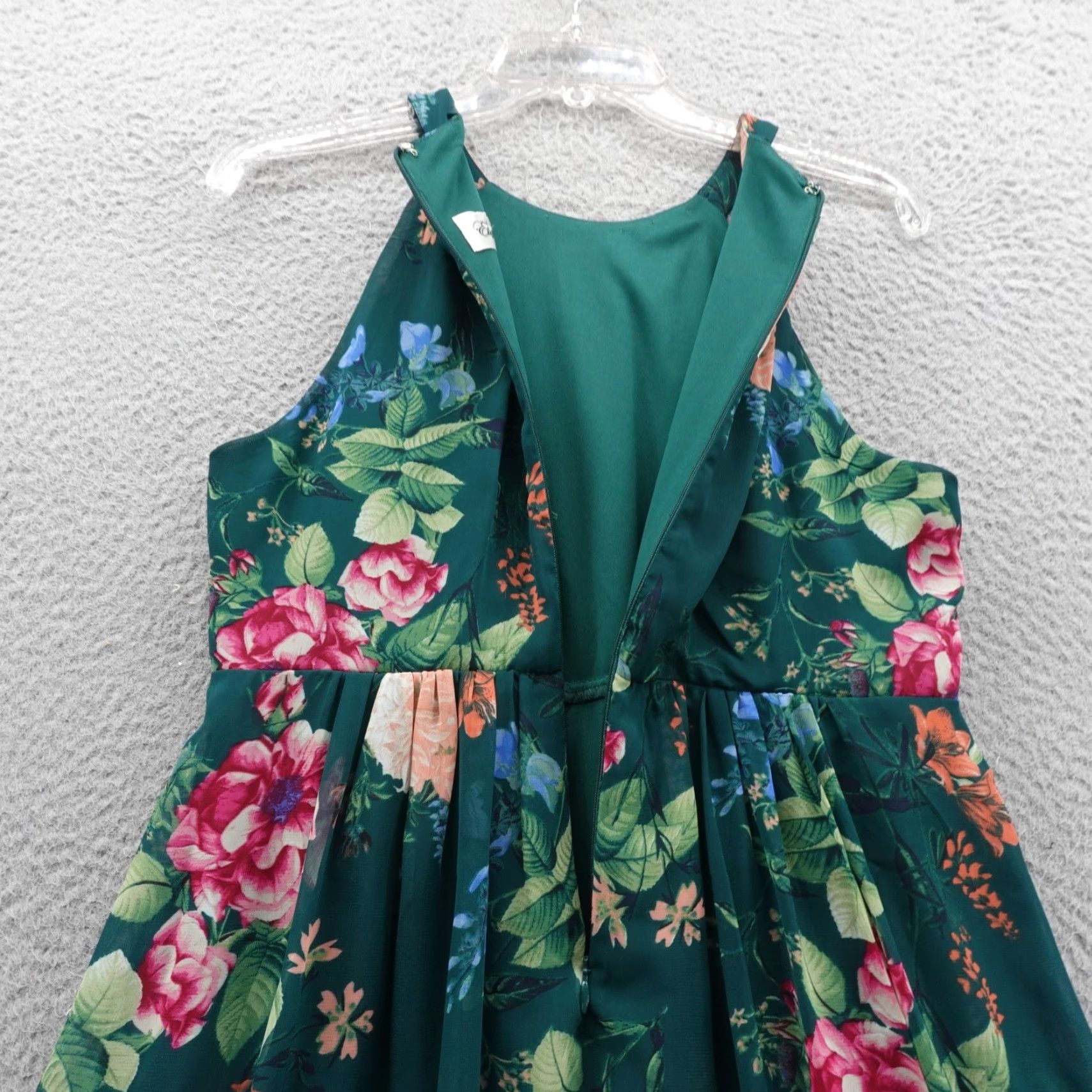 Pink Eliza J Wedding Guest Dresses Eliza J Dress Womens Size Green Floral  Maxi Halter Elegant