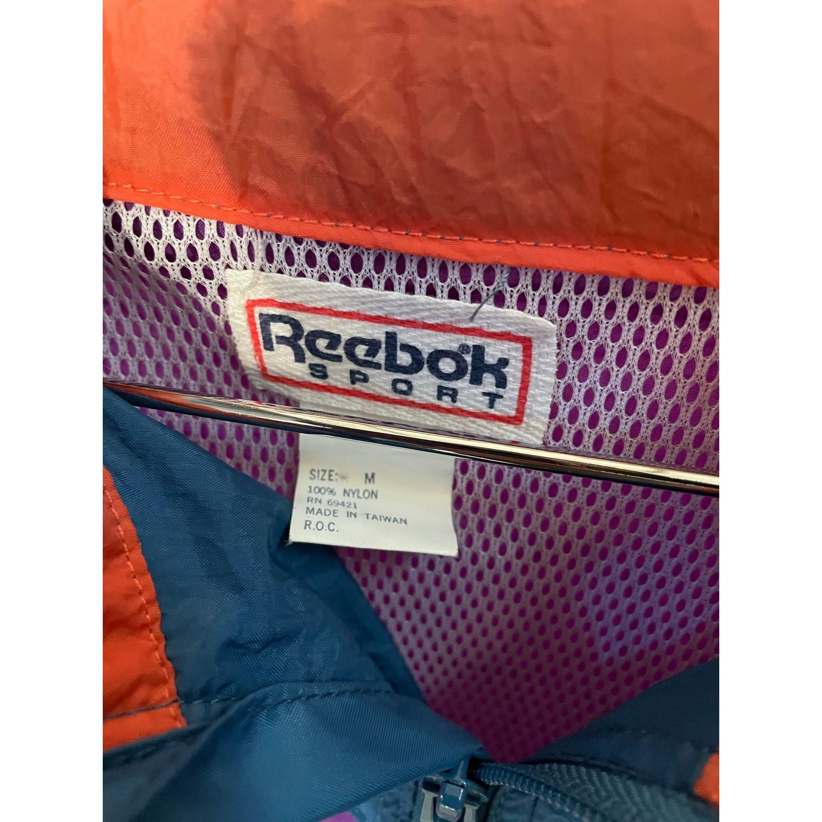 Reebok Vintage 90s Reebok Windbreaker Jacket Blue Purple M Size US M / EU 48-50 / 2 - 4 Thumbnail