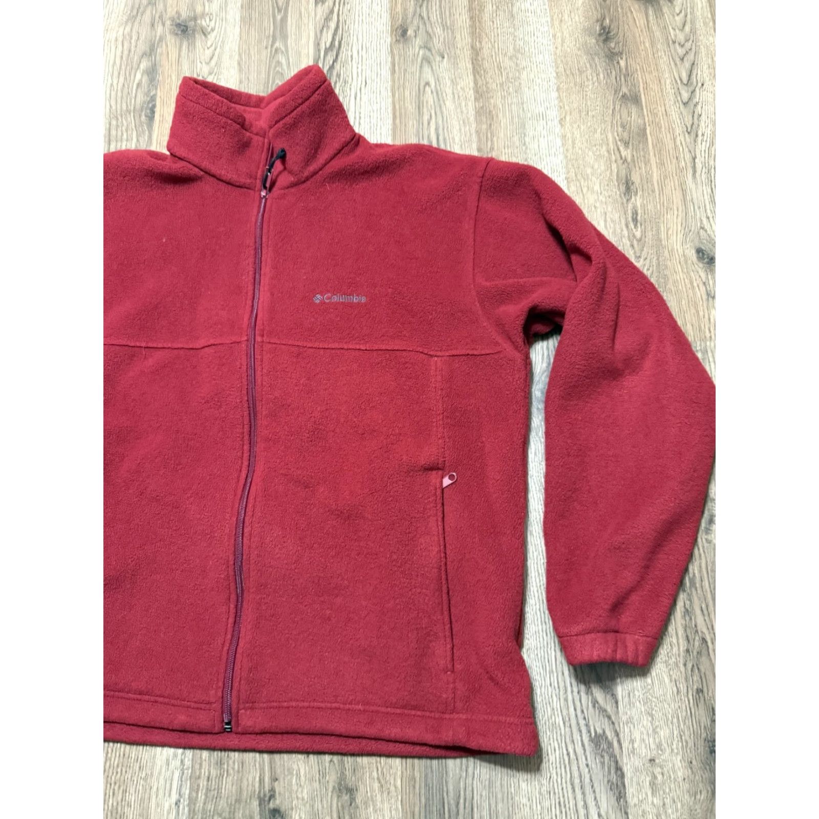 Vintage Columbia Sweatshirt Mens Size L Red Full Zip Fleece Zip Pockets Outdoor 90s? (Note: No new info) Size US L / EU 52-54 / 3 - 4 Thumbnail