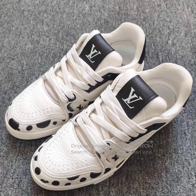 Louis Vuitton Louis Vuitton Black and white polka-dot shoes Size US 6.5 / EU 39-40 - 1 Thumbnail