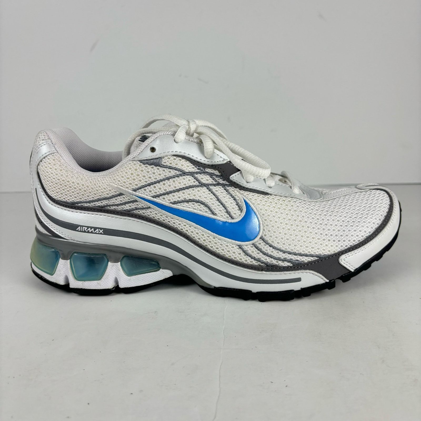 new Nike Air Max 2008 Gray Silver Blue Running womens sz