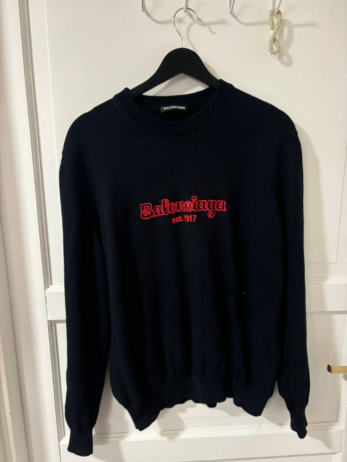 Balenciaga Wool logo Size US XL / EU 56 / 4 - 1 Thumbnail