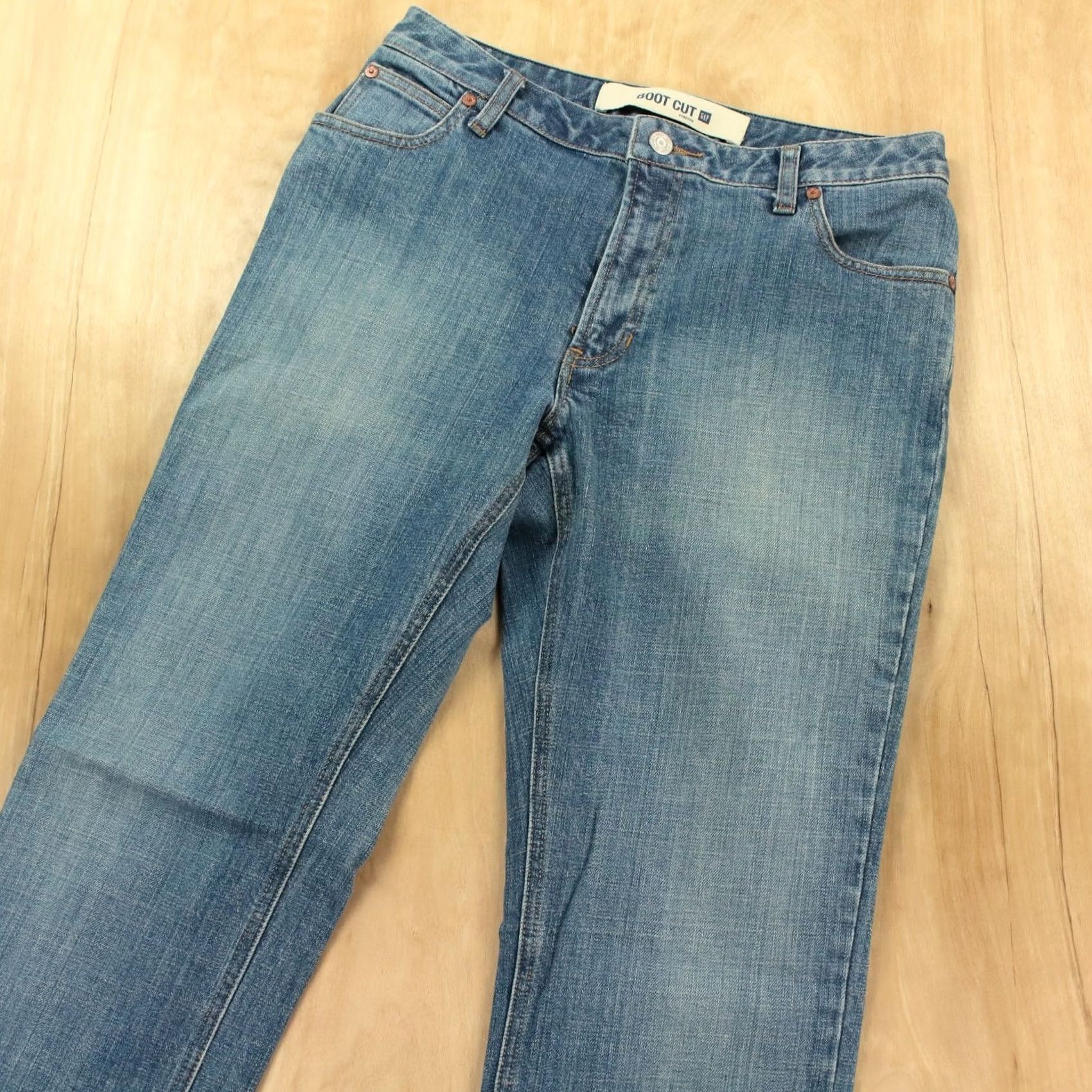Gap VINTAGE GAP midrise bootcut stretch denim jeans 8 REG medium wash Womens Size 30" / US 8 / IT 44 - 2 Thumbnail
