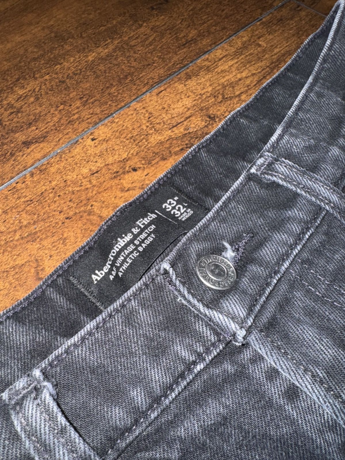 Abercrombie & Fitch Black jeans Size US 33 - 2 Thumbnail