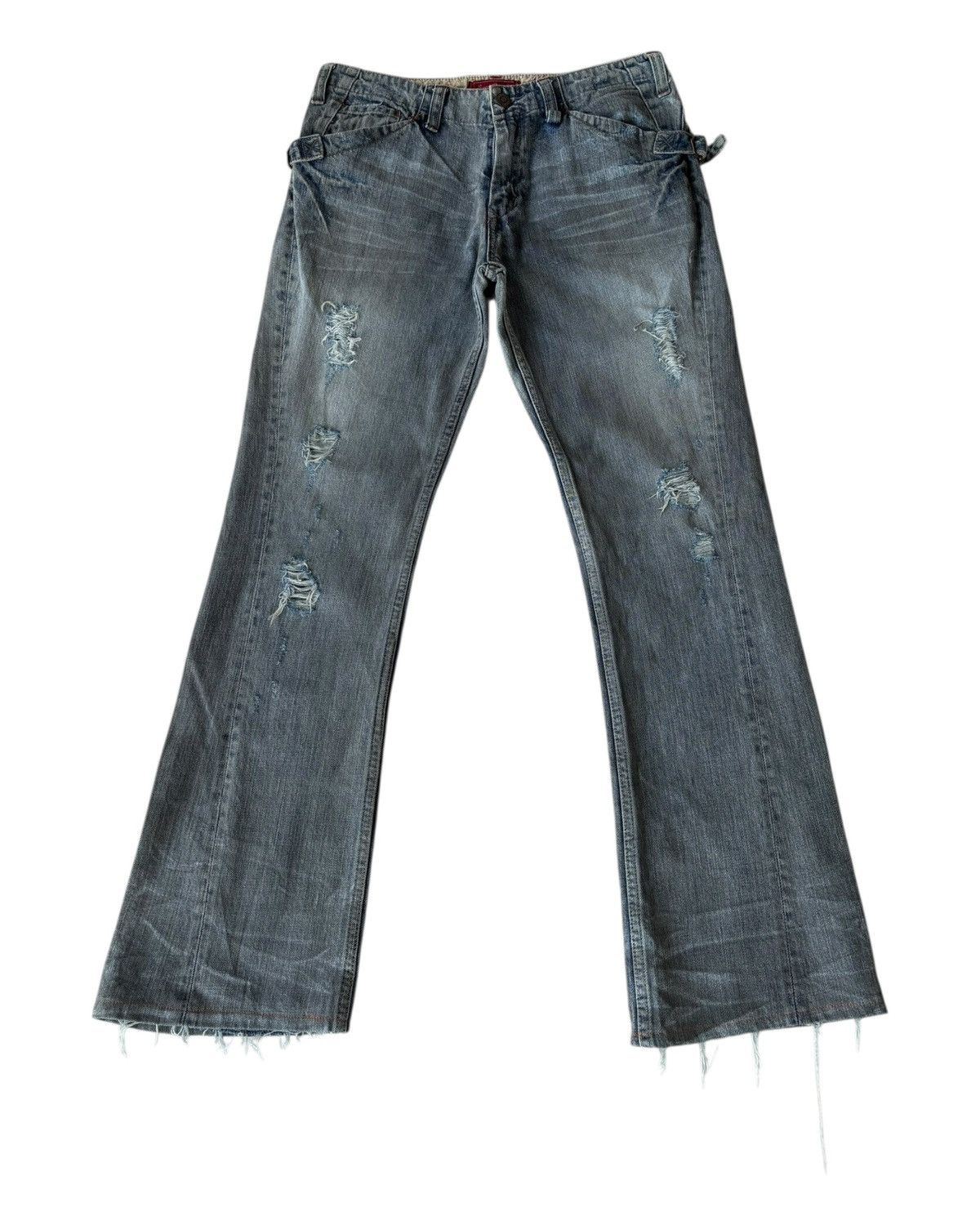Kapital FLARE JEANS SWEET CAMEL MUD WASH BOOTCUT DENIM JEANS Size US 30 / EU 46 - 6 Thumbnail