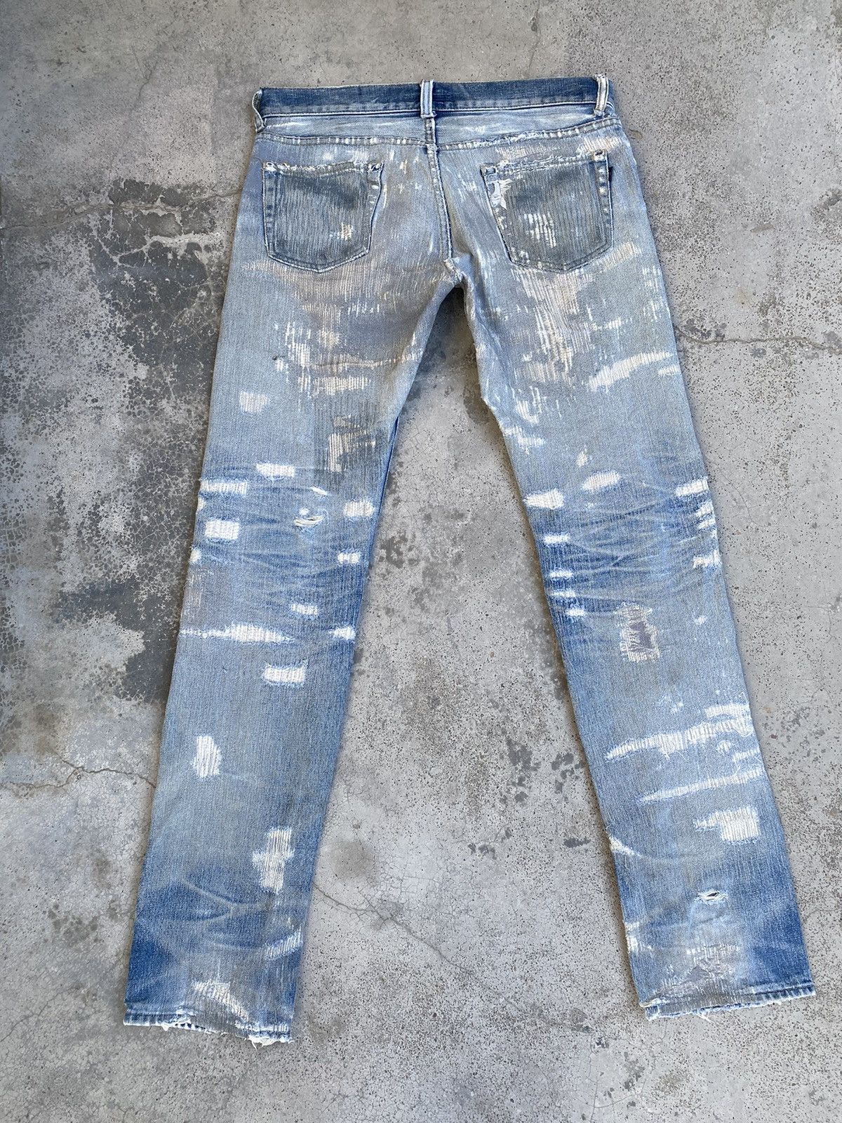 Spellbound Vintage Spellbound Boro Distressed Denim Size US 33 - 2 Thumbnail