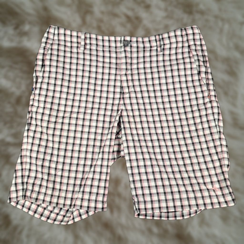 Tommy Bahama VINTAGE Tommy Bahama Shorts Men Size 35 Cotton Blend Plaid Flat Front Casual Chino Size US 35 - 1 Thumbnail