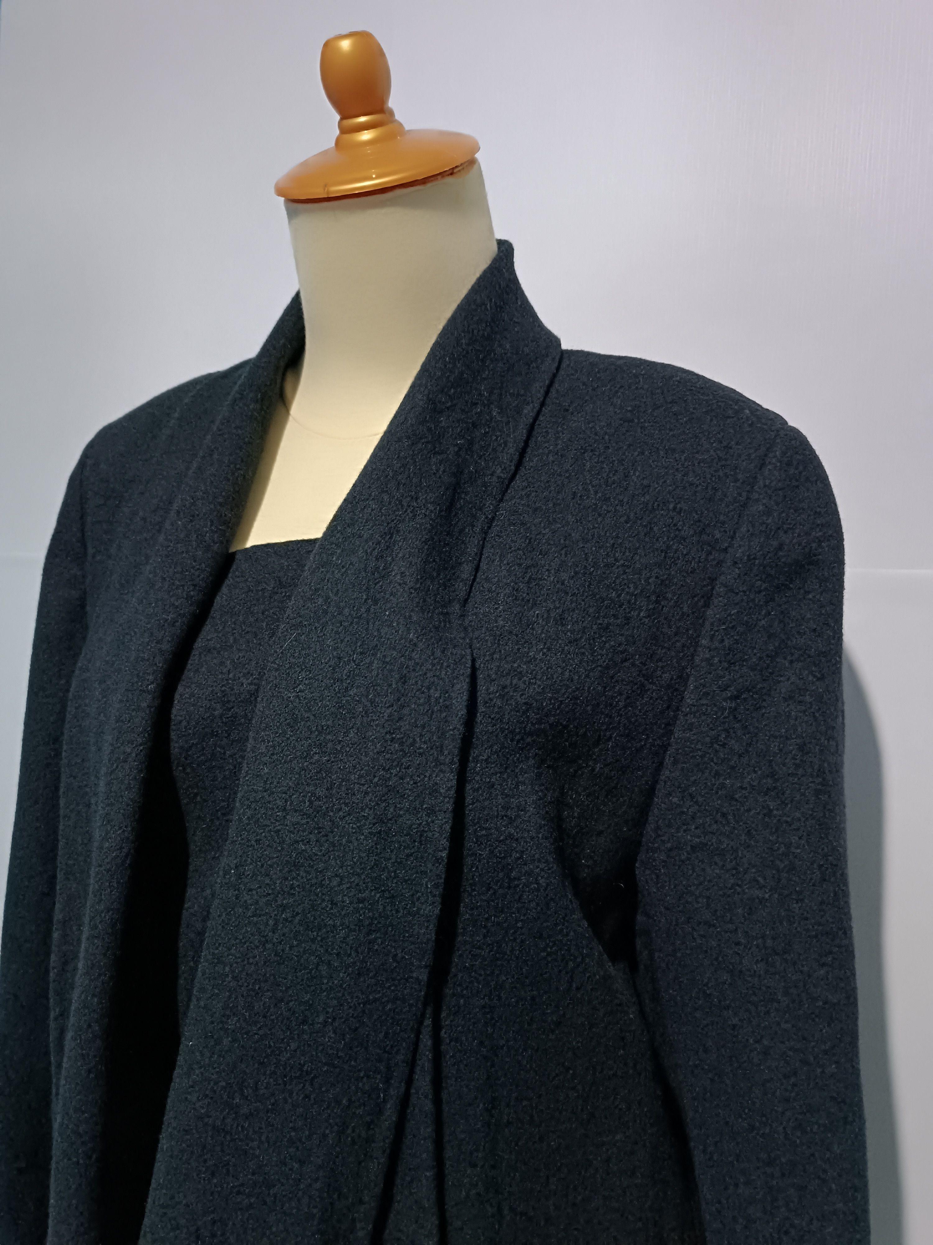 Japanese Brand Sien, Enne Wool shawl jacket Size ONE SIZE - 3 Thumbnail