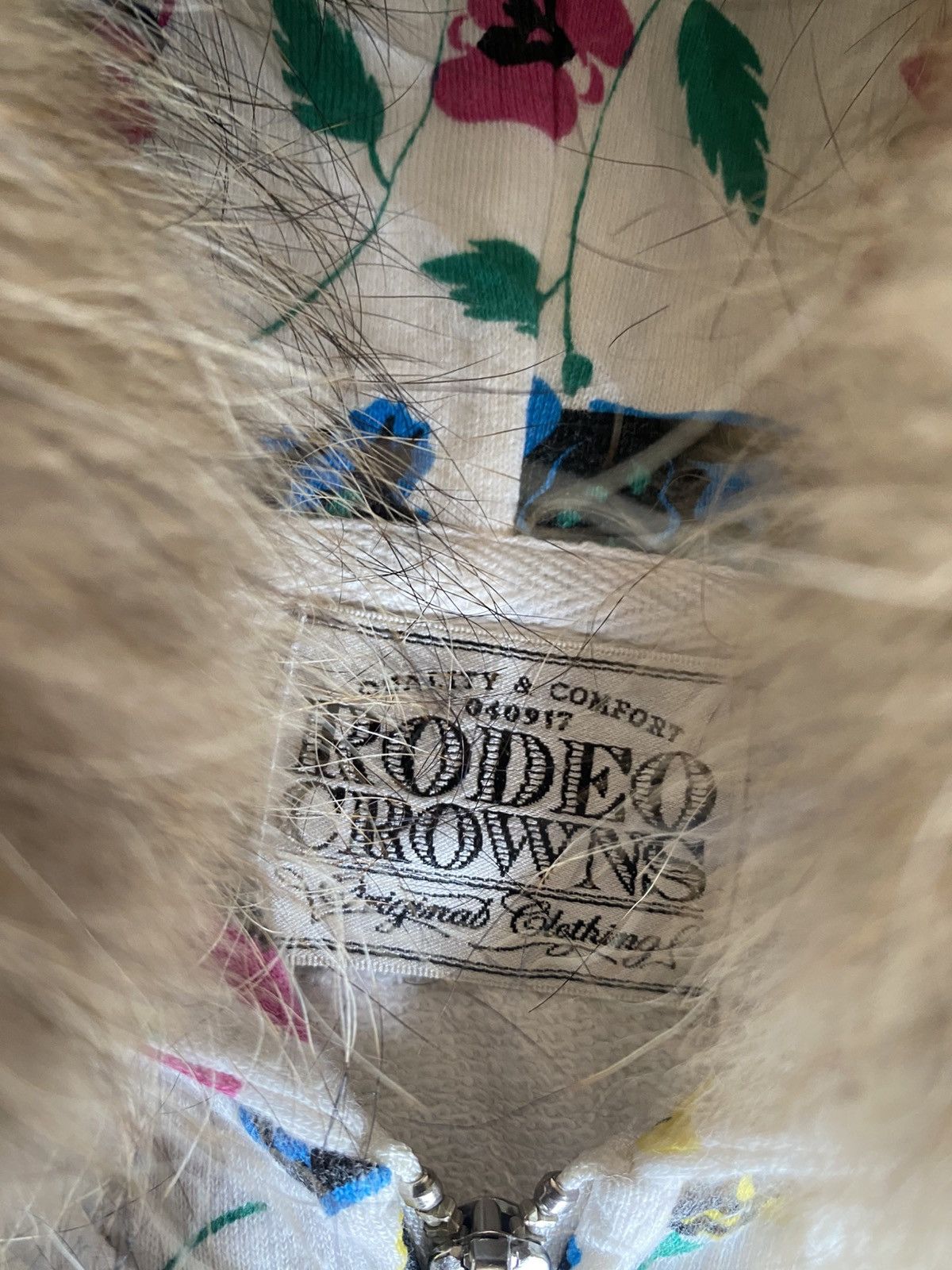 Japanese Brand Japanese rodeocrowns furhoodie flowers printed Size US S / EU 44-46 / 1 - 6 Thumbnail