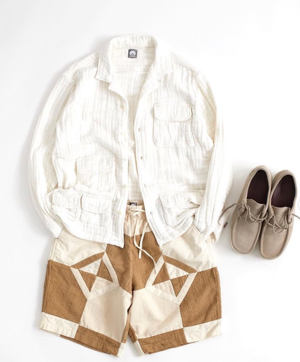 18 East 18East LS WINHALL UTILITY SHIRT - WHITE TRIPLE GAUZE Size US M / EU 48-50 / 2 - 2 Thumbnail