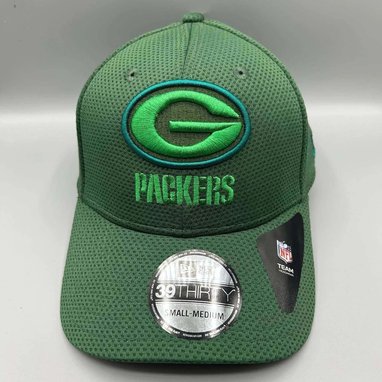 New Era Green Bay Packers Hat Men S-M Green NFL Stretch Fitted Size ONE SIZE - 1 Thumbnail