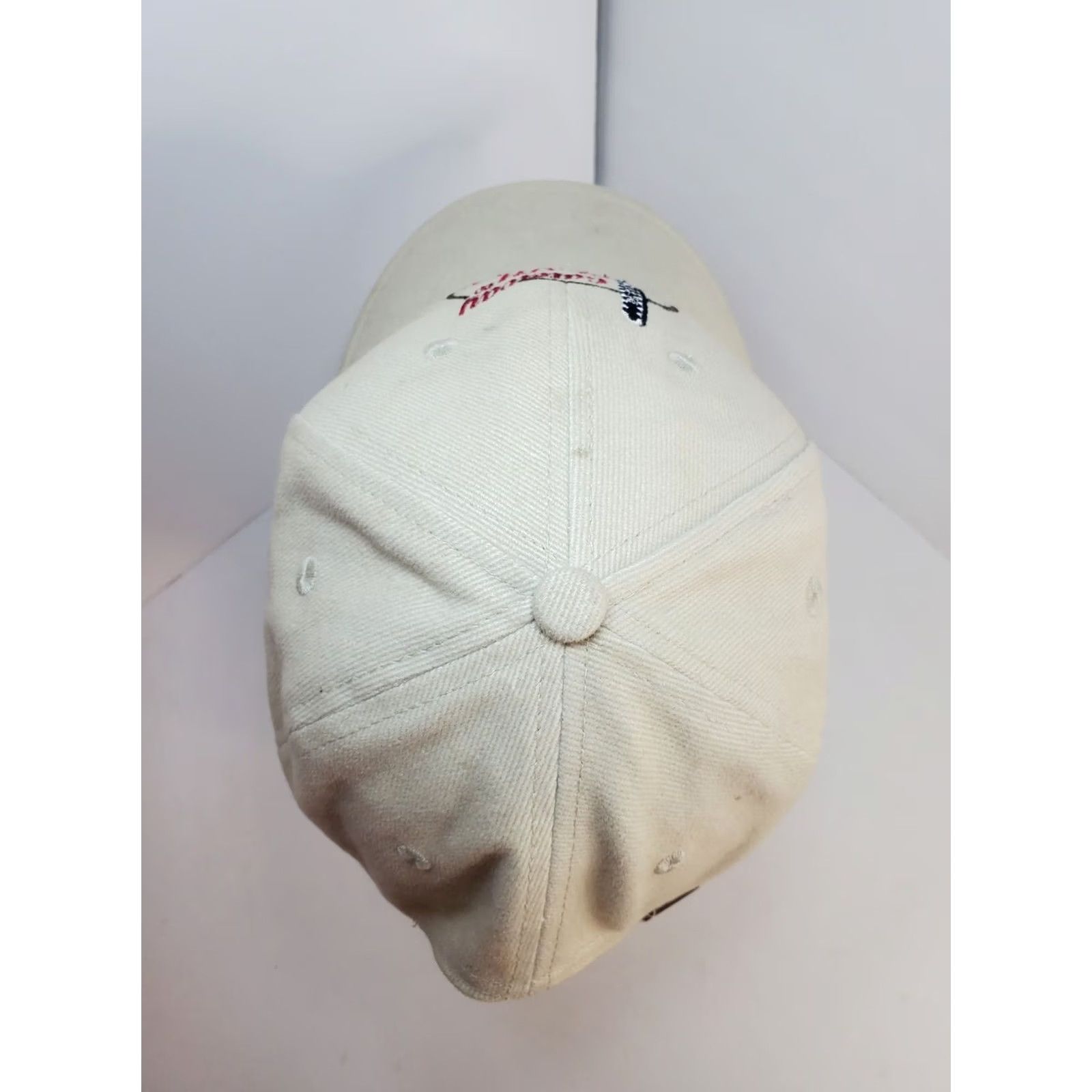 Vintage Vintage Mens Canvas Death Valley Baseball Cap Strapback OSFM Beige Embroidered - US Casual Travel Size ONE SIZE - 7 Thumbnail