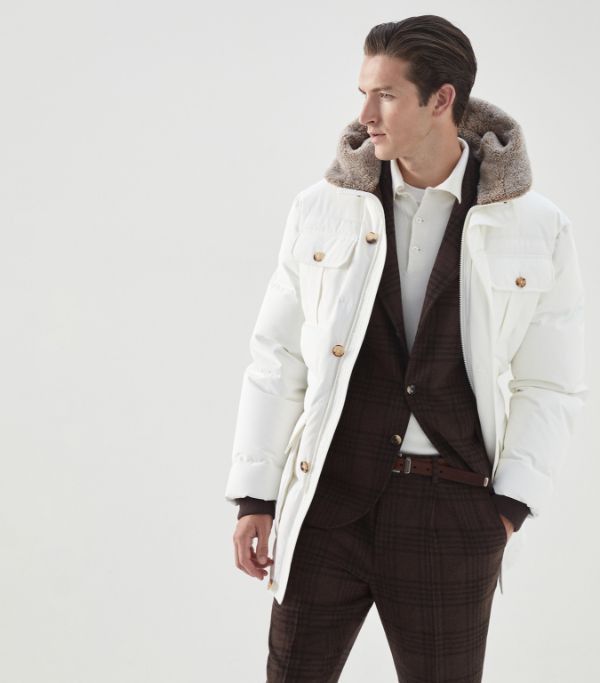 Brunello Cucinelli Jacket in White Size US XS / EU 42 / 0 - 2 Thumbnail