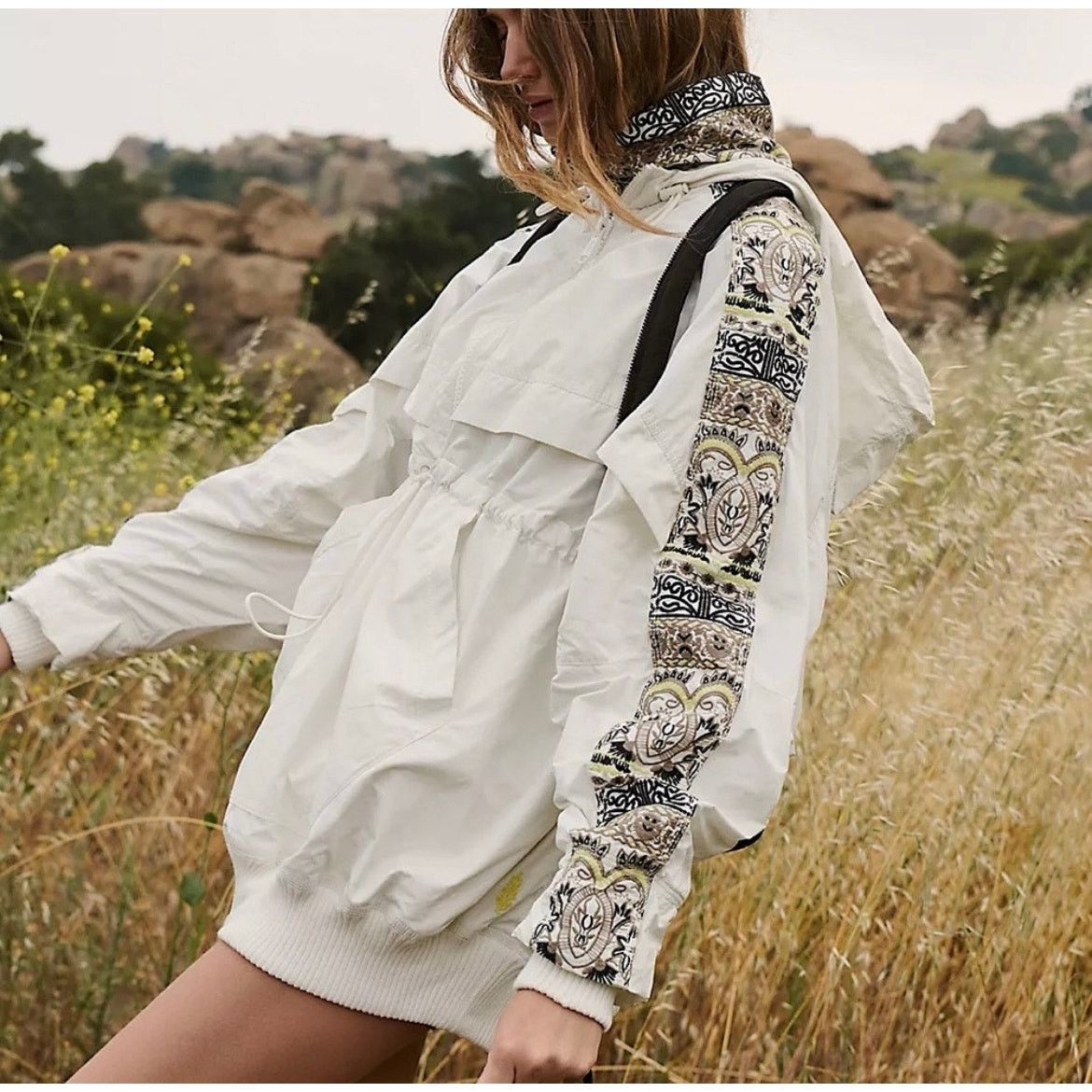 Free People Free People She Fly Jacket Coat Hood Embroidered Aztec XS Size XS / US 0-2 / IT 36-38 - 2 Thumbnail