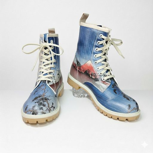 Other Dogo Size 38 Boots Mt. Fuji 8 Hole Lace Up Mid Calf Rugged Size US 7.5 / IT 37.5 - 1 Thumbnail