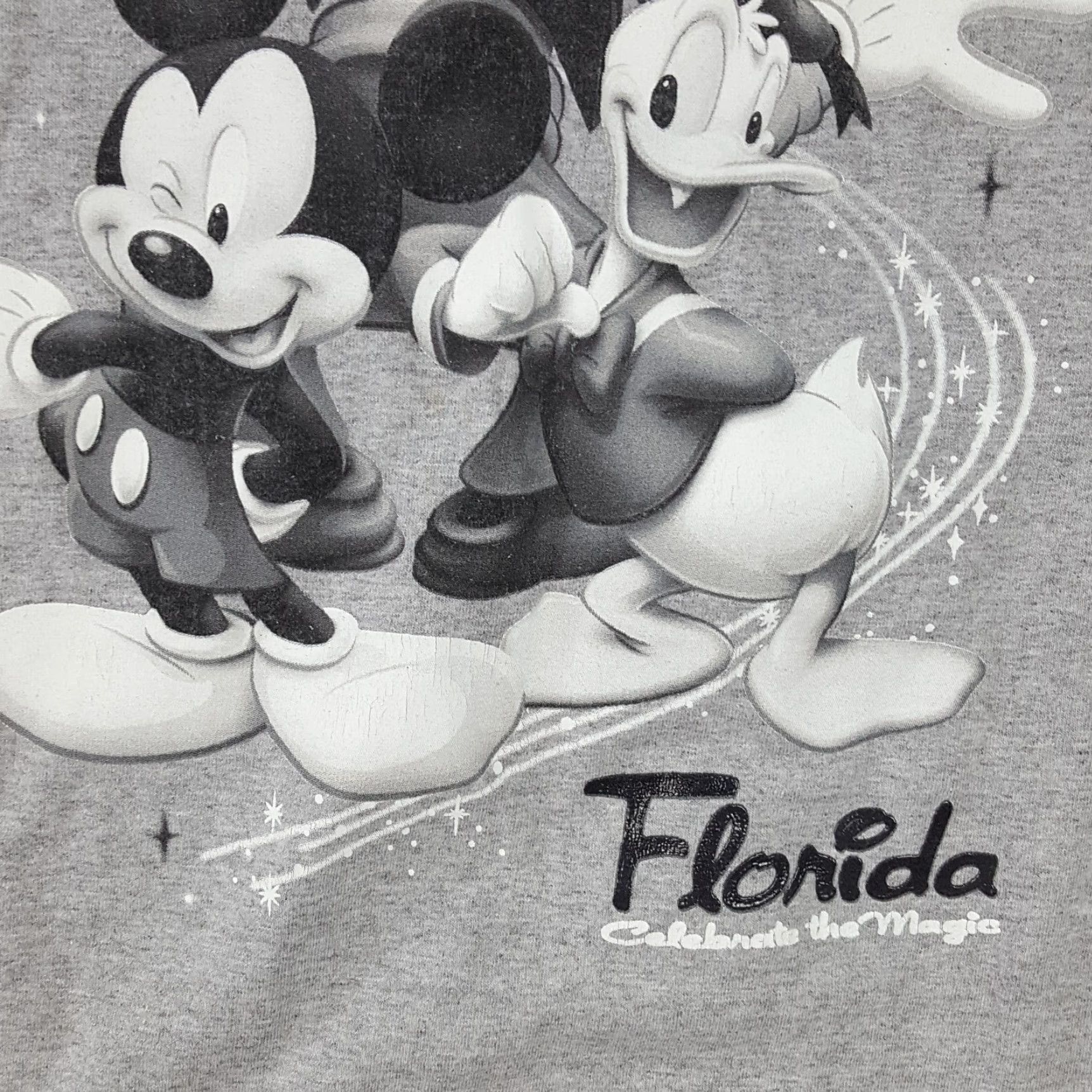 Disney VINTAGE Disney World Florida Mickey Goofy T Shirt Mens XL Gray 90s Cartoon Retro SVG Embroidered Logo Shirt Mens Size US XL / EU 56 / 4 - 4 Thumbnail