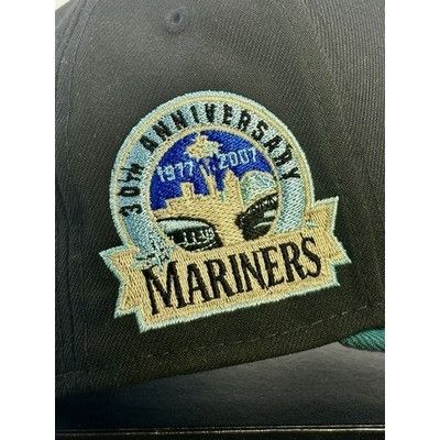 New Era Seattle Mariners Hat Club 59FIFTY Black Northern Lights 30th Size ONE SIZE - 2 Thumbnail
