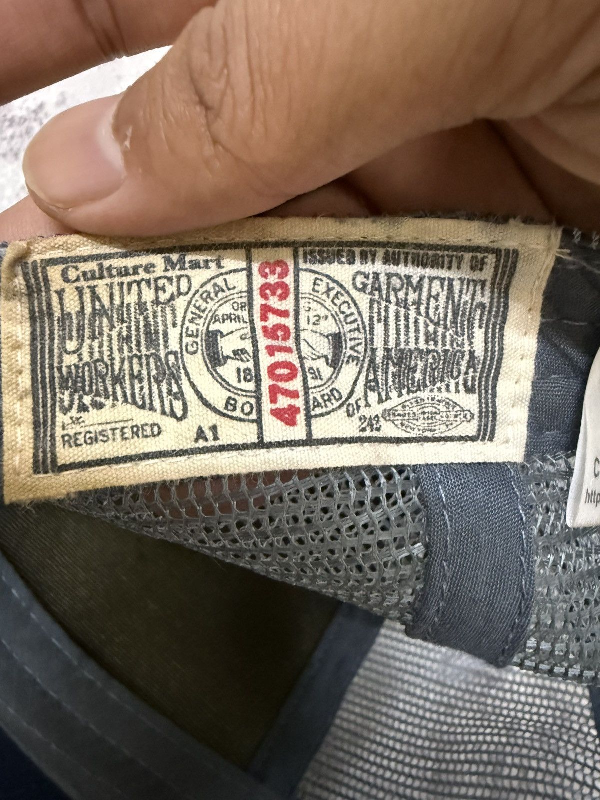 Garment Reproduction of Workers UNITED WORKERS GARMENTS AMERICAN CMT TRUCKER SNAPBACK CAP Size ONE SIZE - 10 Thumbnail