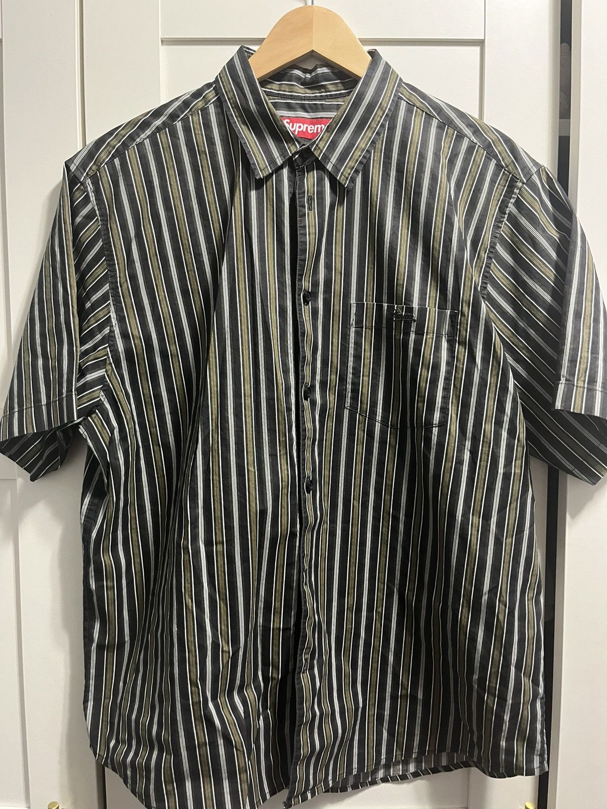 Supreme Multi stripe Oxford | Grailed 