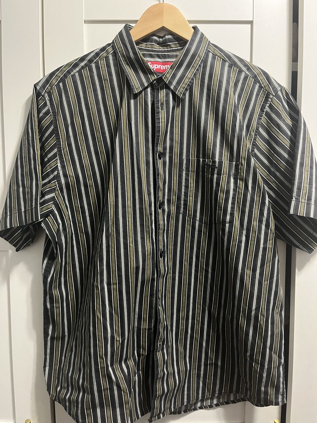 Supreme Multi stripe Oxford | Grailed