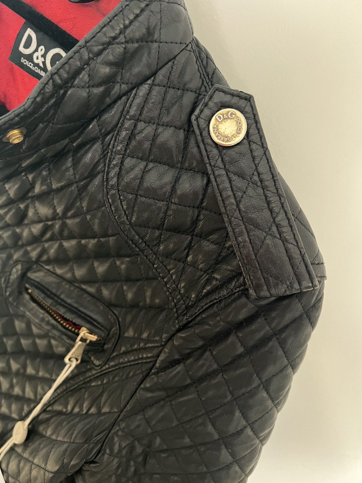 Dolce & Gabbana Black leather jacket, IT40 Size S / US 4 / IT 40 - 3 Thumbnail