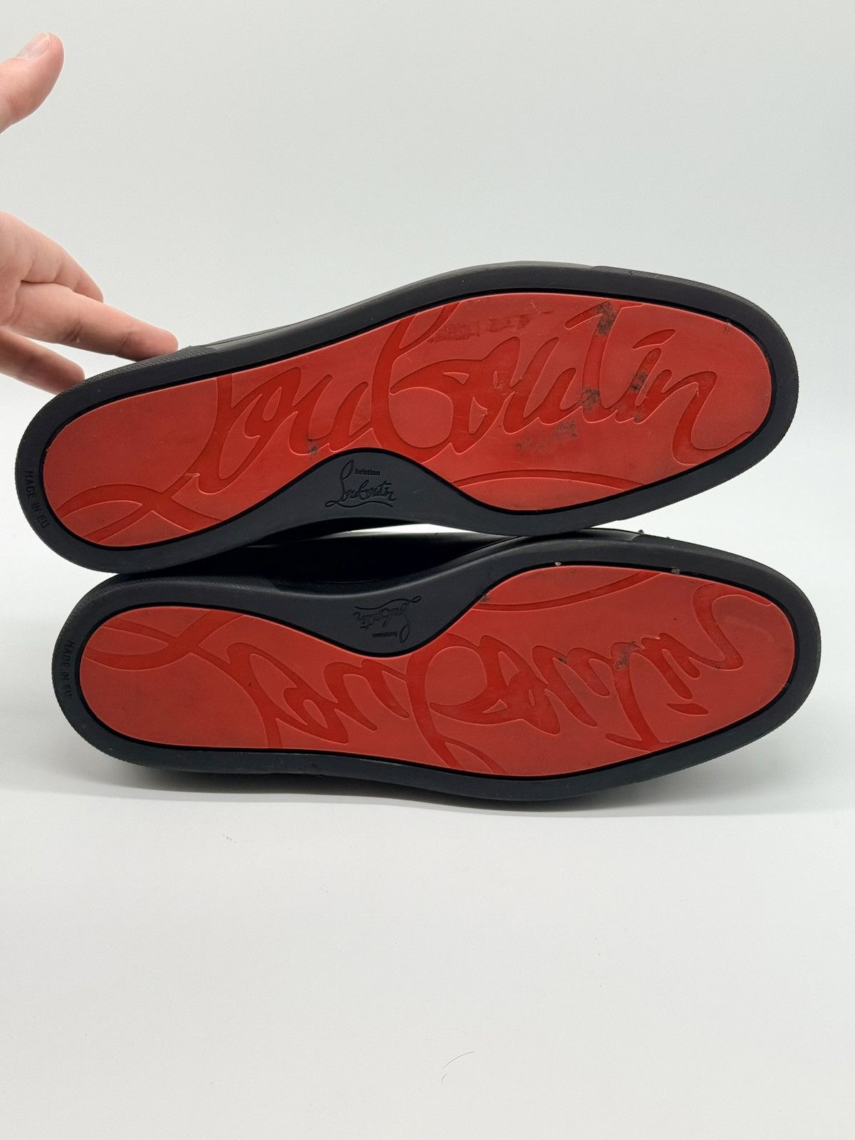 Christian Louboutin WORN ONCE Size 11.5 - Christian Louboutin Low Black Spikes Size US 11.5 / EU 44-45 - 6 Thumbnail