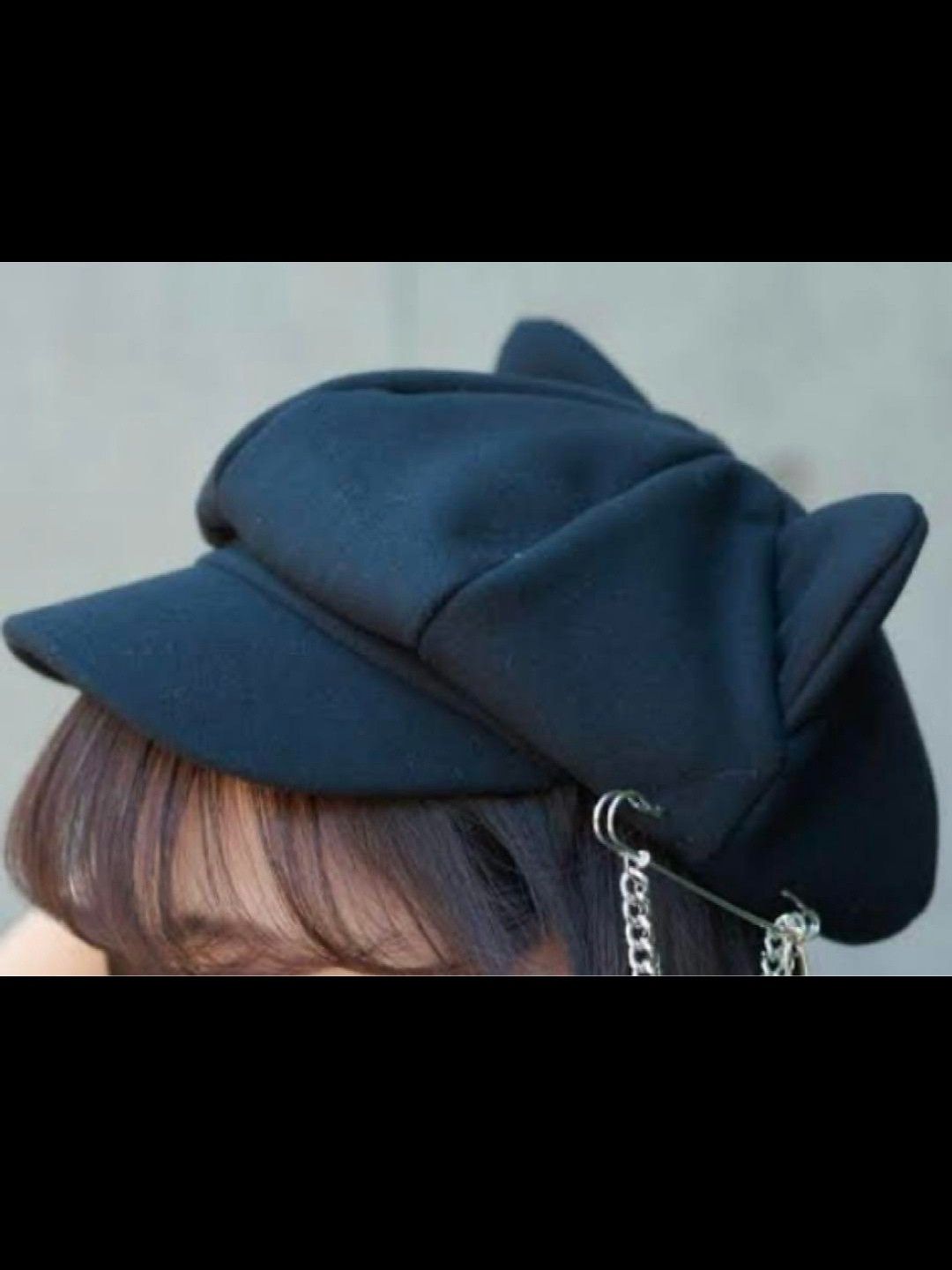 Japanese Brand Cat Ear Newsboy Cap Size ONE SIZE - 7 Thumbnail