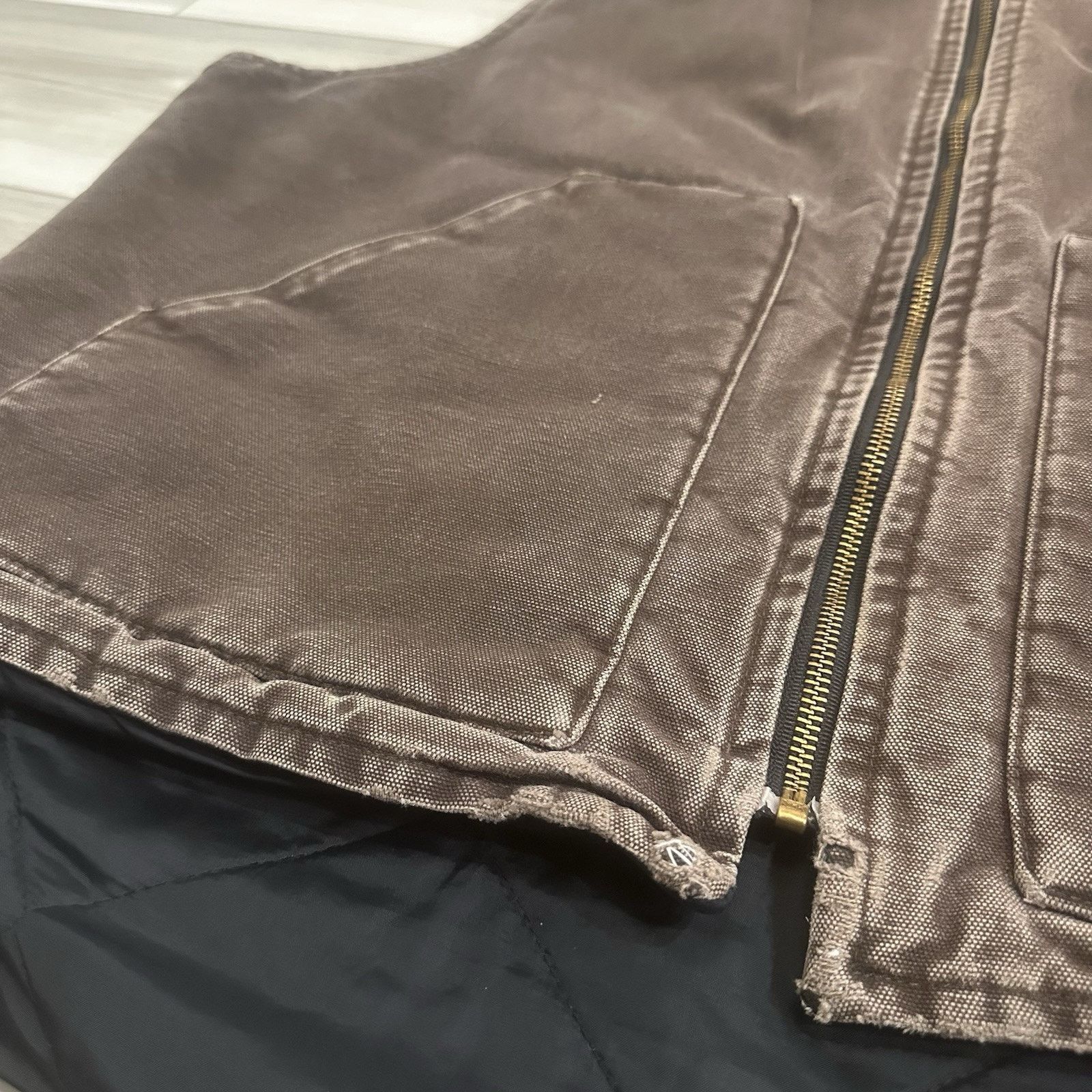 Carhartt VTG 90s Carhartt Duck Vest Mens XL Union USA Brown Quilted Size US XL / EU 56 / 4 - 10 Thumbnail