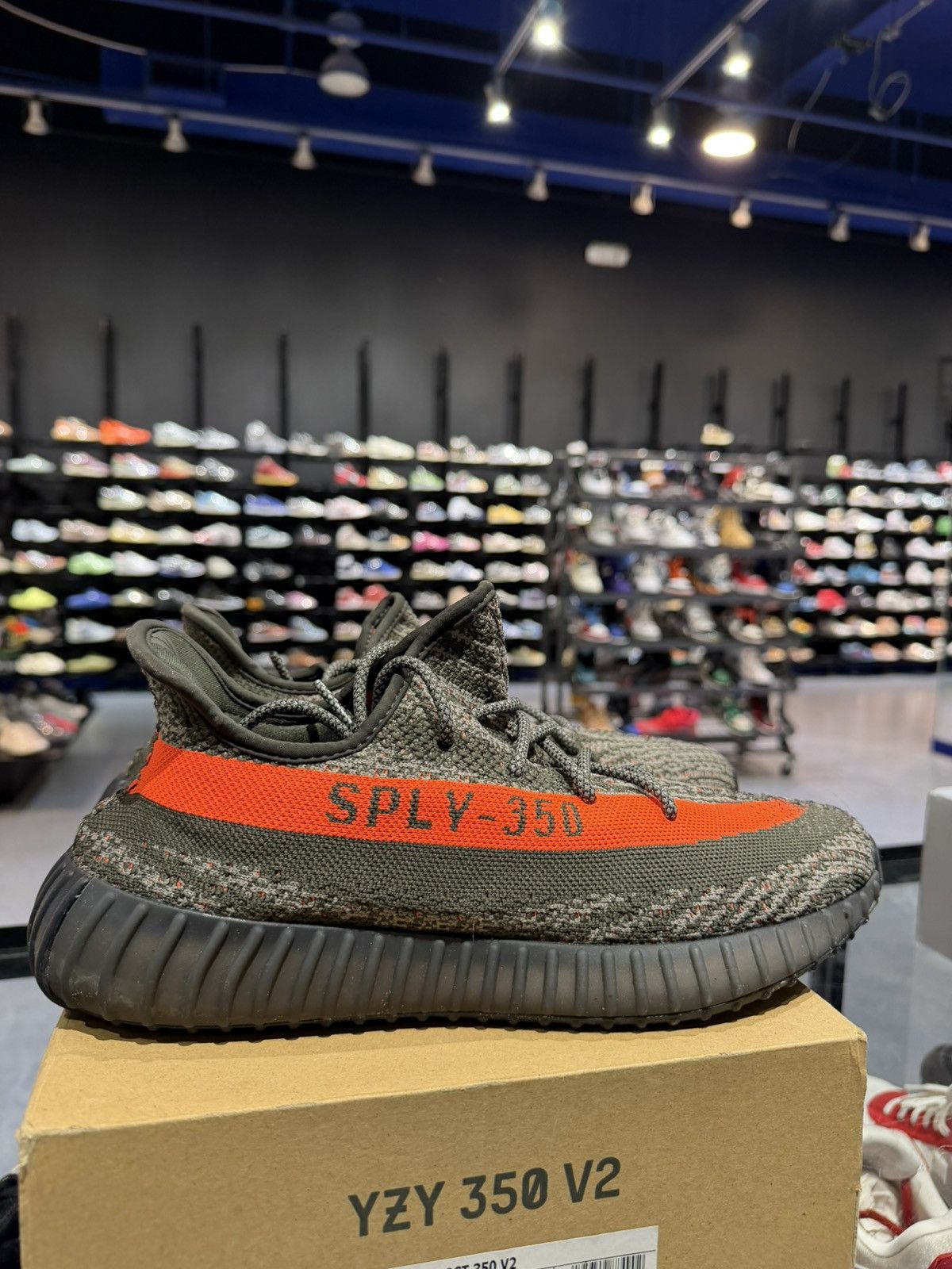 Adidas Size 12 - Adidas Yeezy Boost 350 V2 Carbon Beluga Size US 12 / EU 45 - 3 Thumbnail